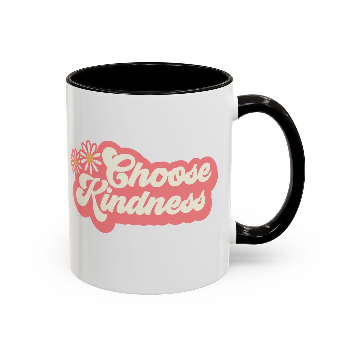 Choose Kindness Retro Accent Mug (11oz/15oz)