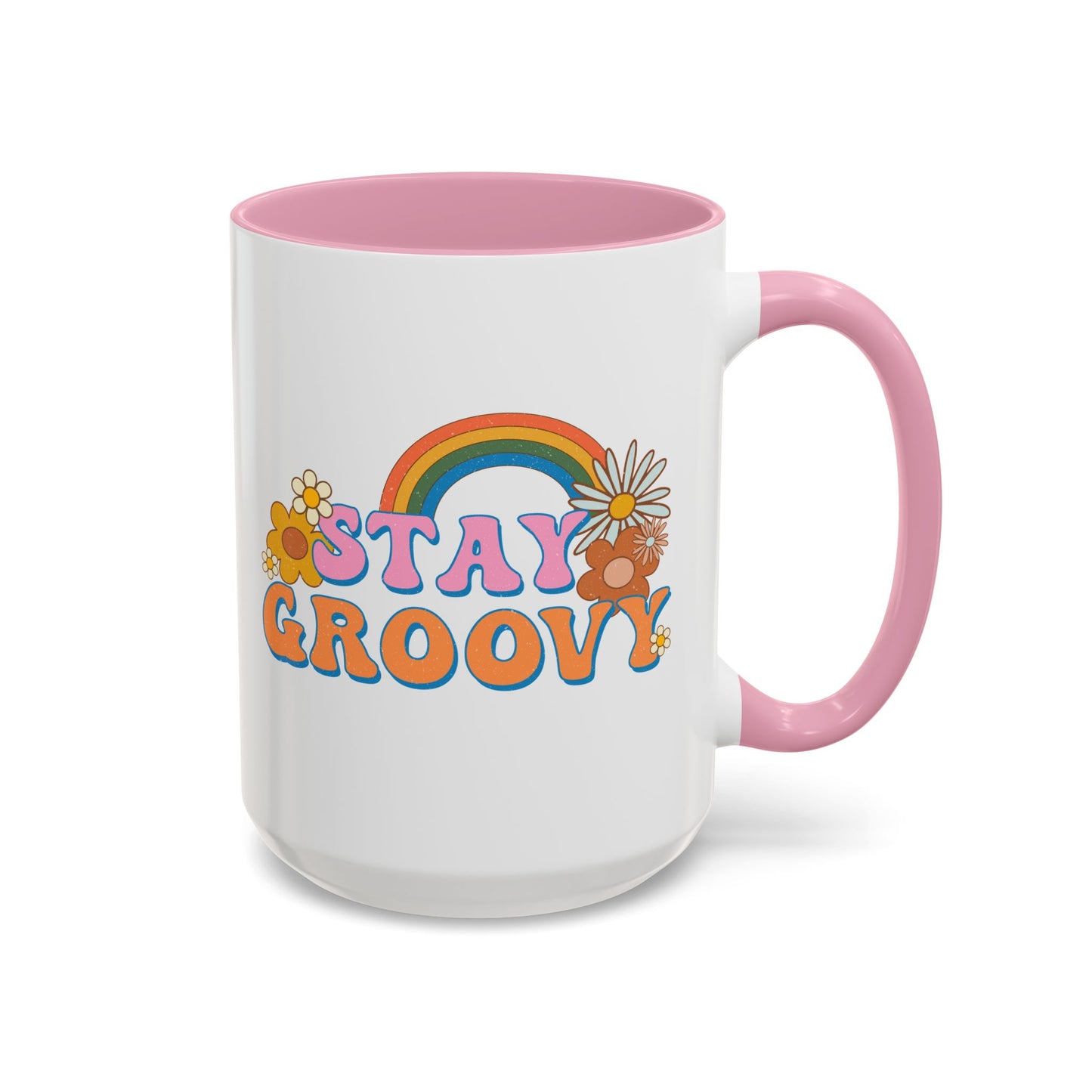 Stay Groovy Coffee Mug – Accent (11/15oz, 9 Colors)