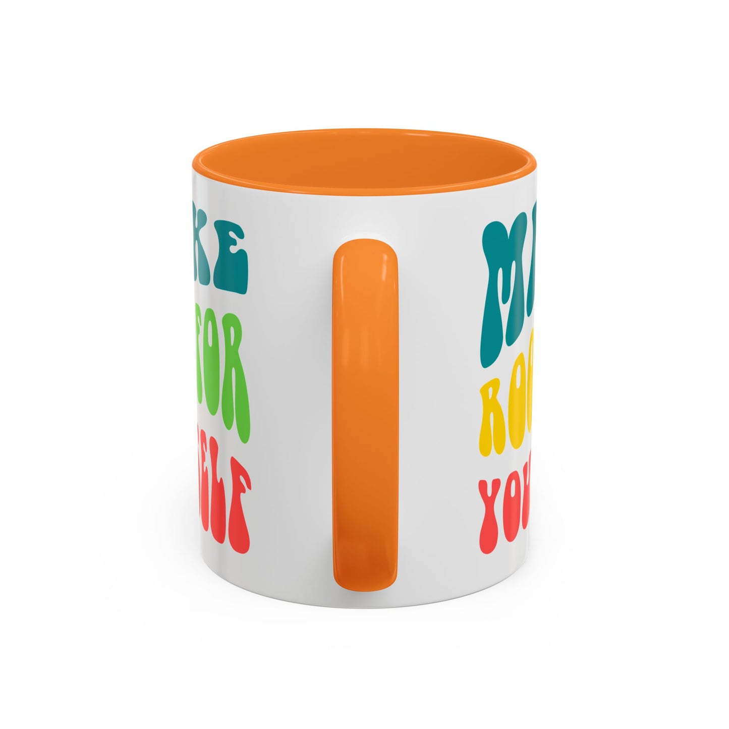 Make Room For Yourself – Retro Affirmation Accent Mug (11oz/15oz)