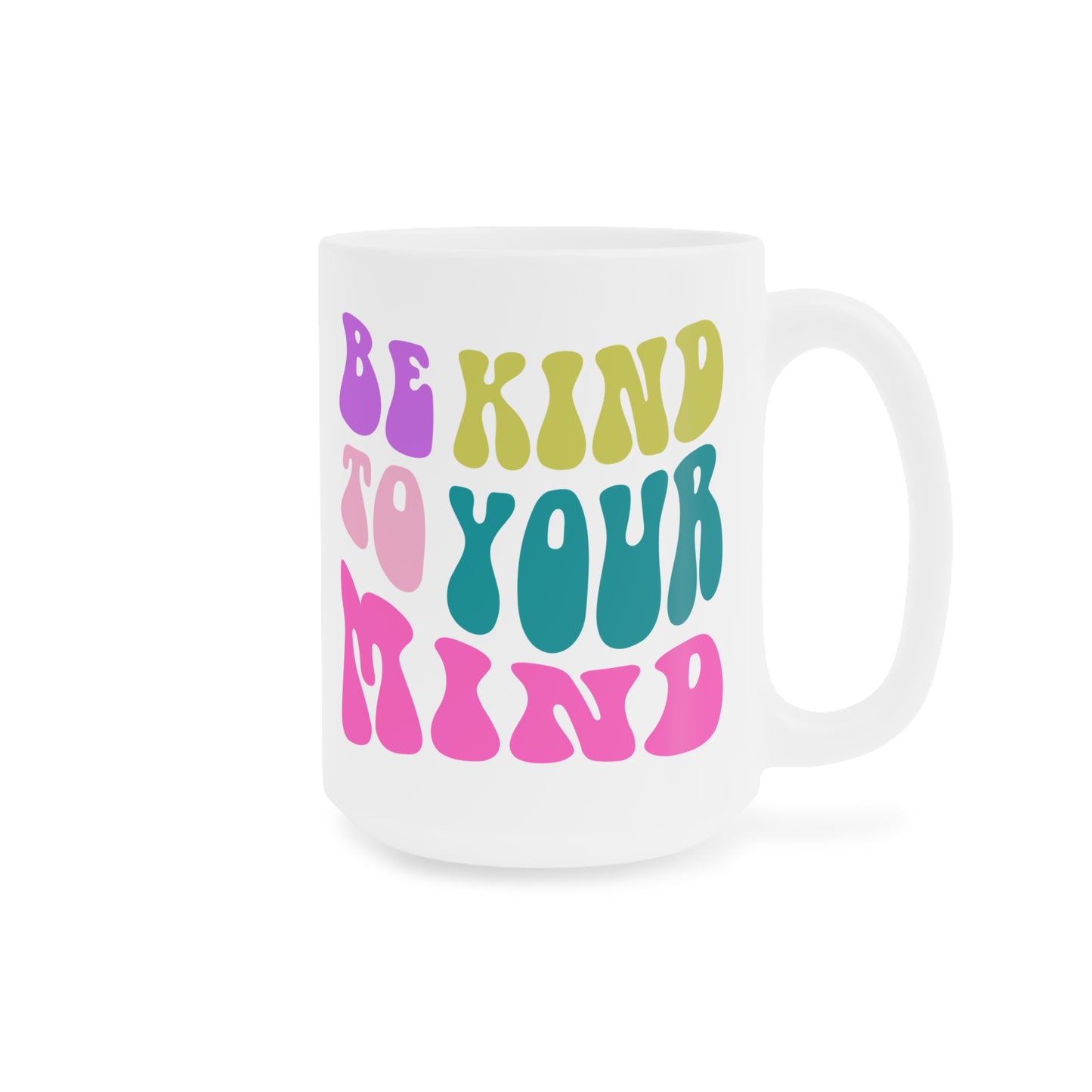 Be Kind To Your Mind Ceramic Mug – 11oz, 15oz, 20oz