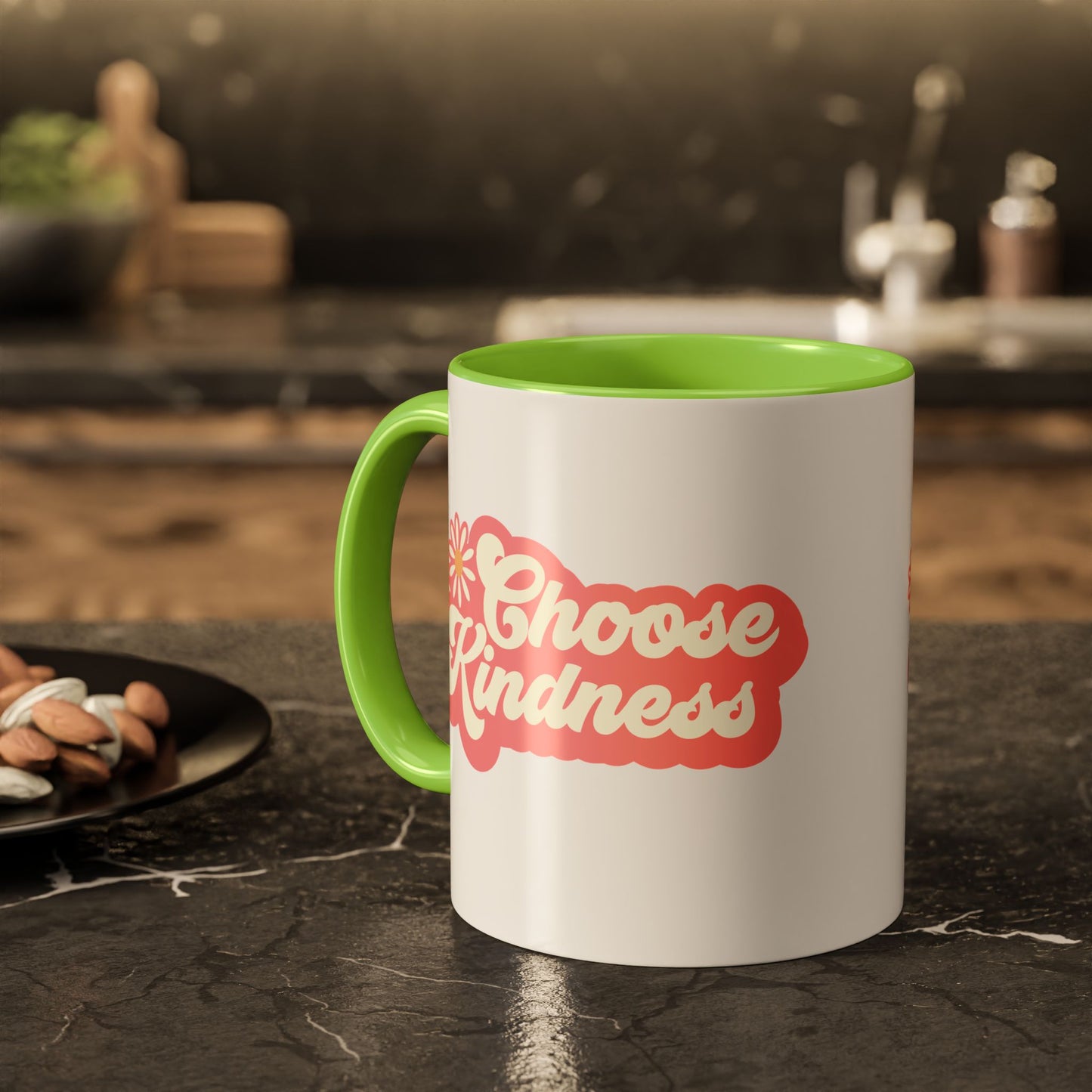 Choose Kindness Retro Accent Mug (11oz/15oz)