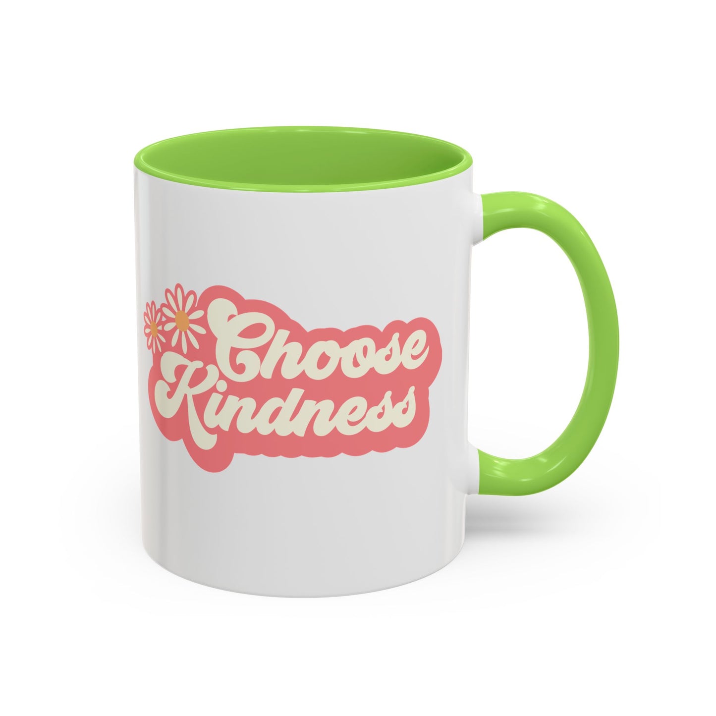 Choose Kindness Retro Accent Mug (11oz/15oz)