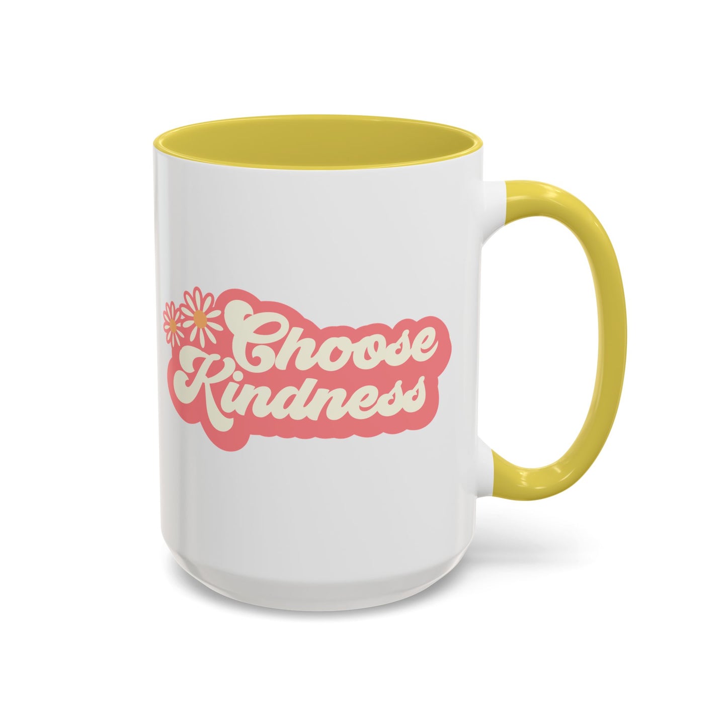 Choose Kindness Retro Accent Mug (11oz/15oz)