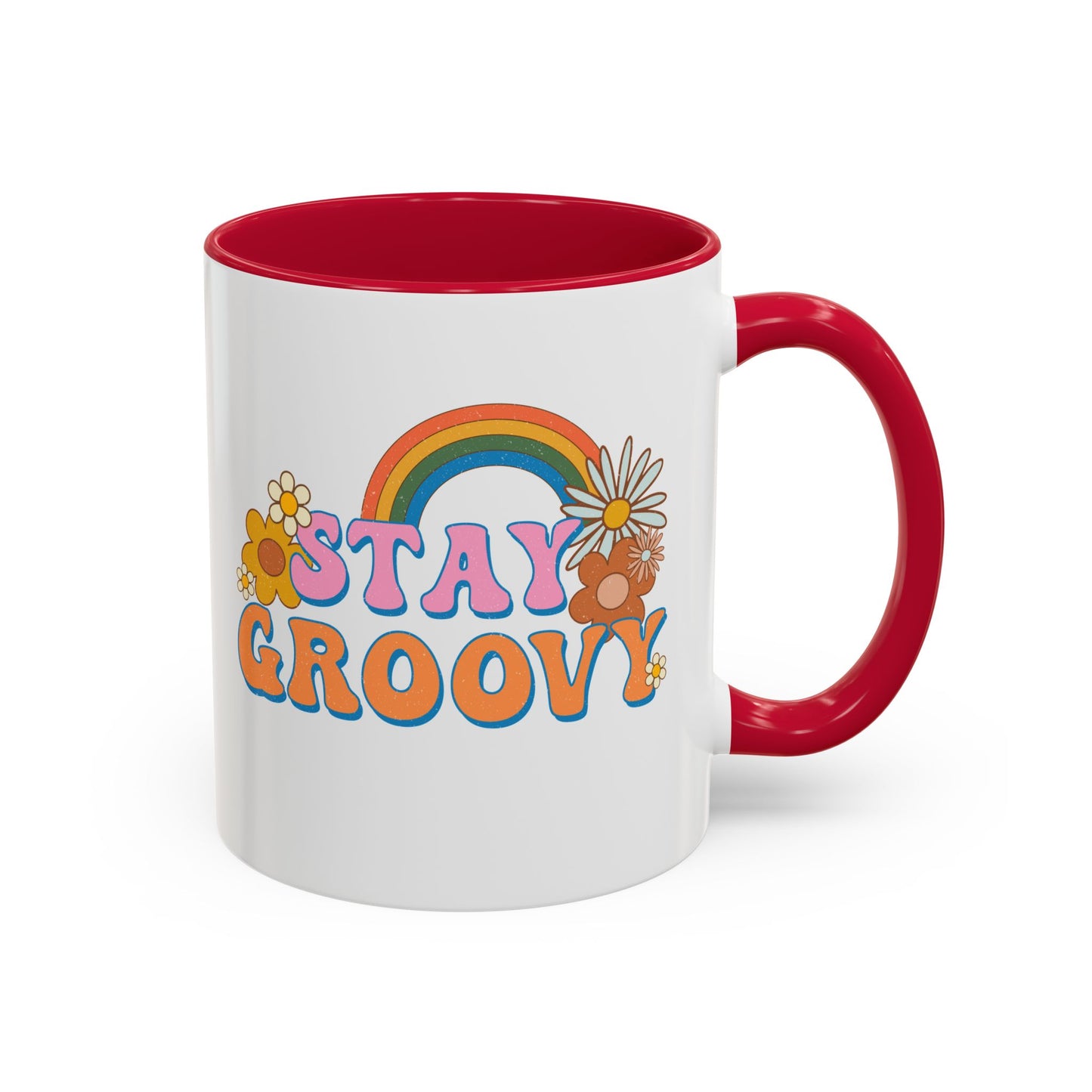 Stay Groovy Coffee Mug – Accent (11/15oz, 9 Colors)