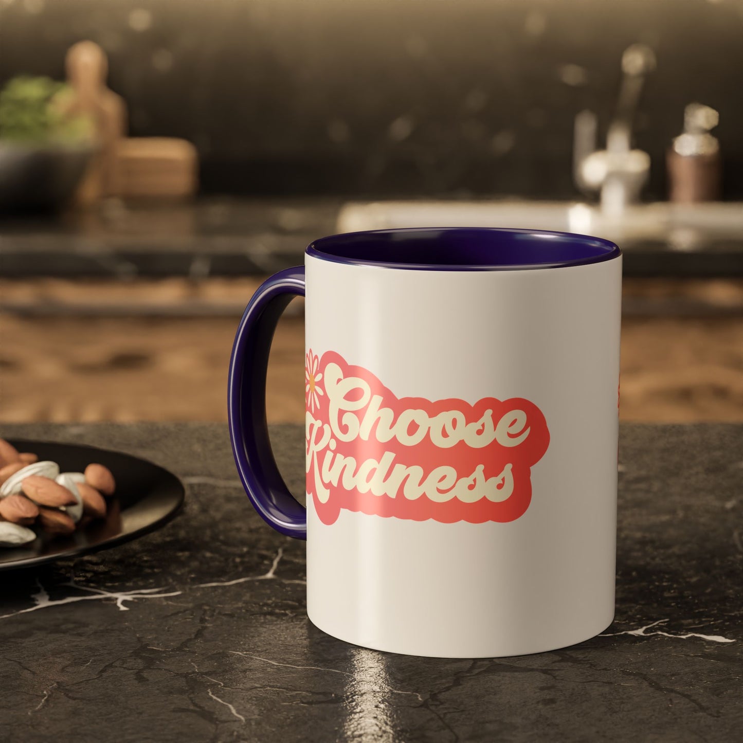 Choose Kindness Retro Accent Mug (11oz/15oz)