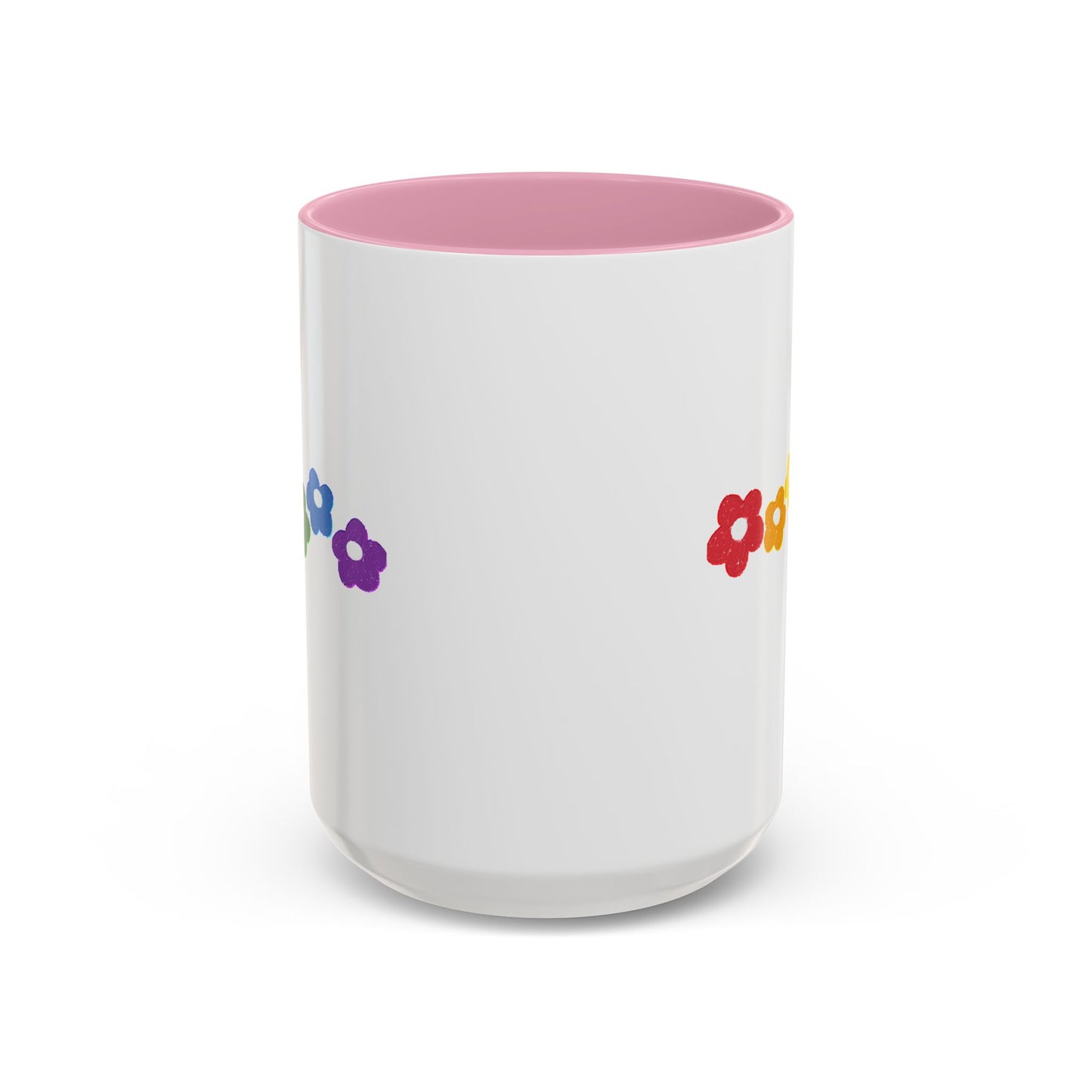 Rainbow Flower Arc Ceramic Mug – 11oz, 15oz, 20oz