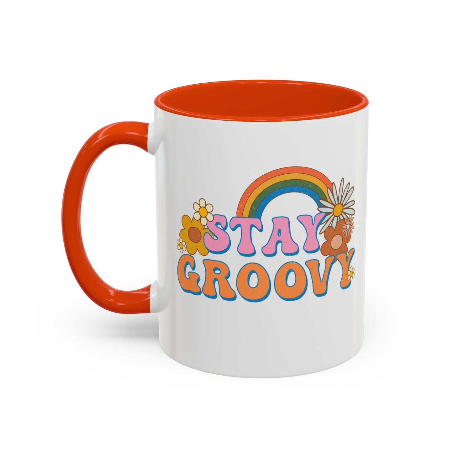 Stay Groovy Coffee Mug – Accent (11/15oz, 9 Colors)