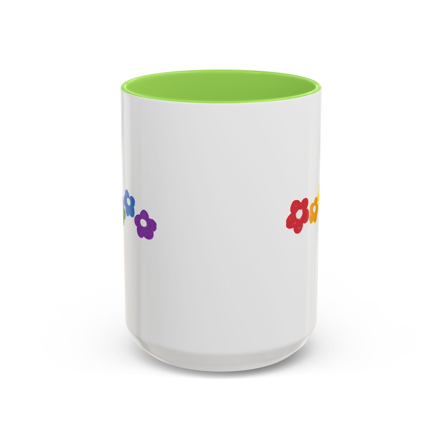Rainbow Flower Arc Ceramic Mug – 11oz, 15oz, 20oz