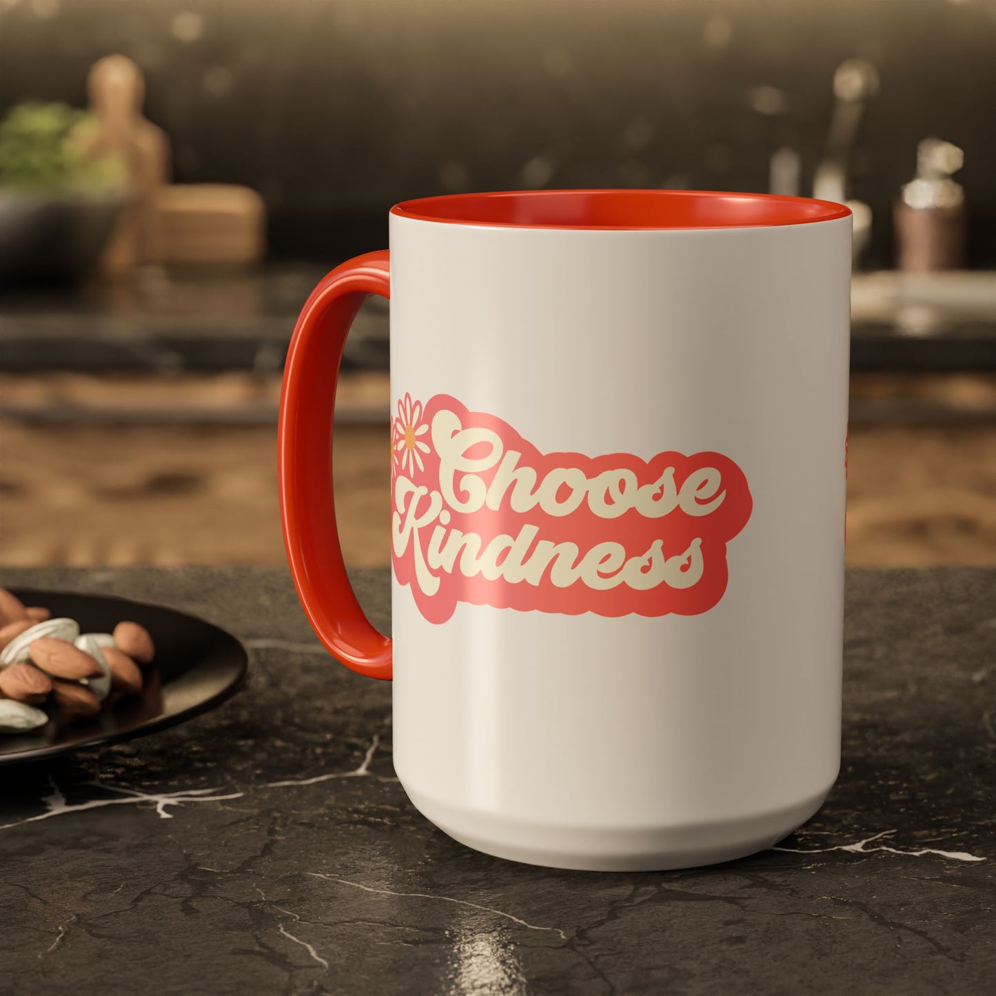 Choose Kindness Retro Accent Mug (11oz/15oz)