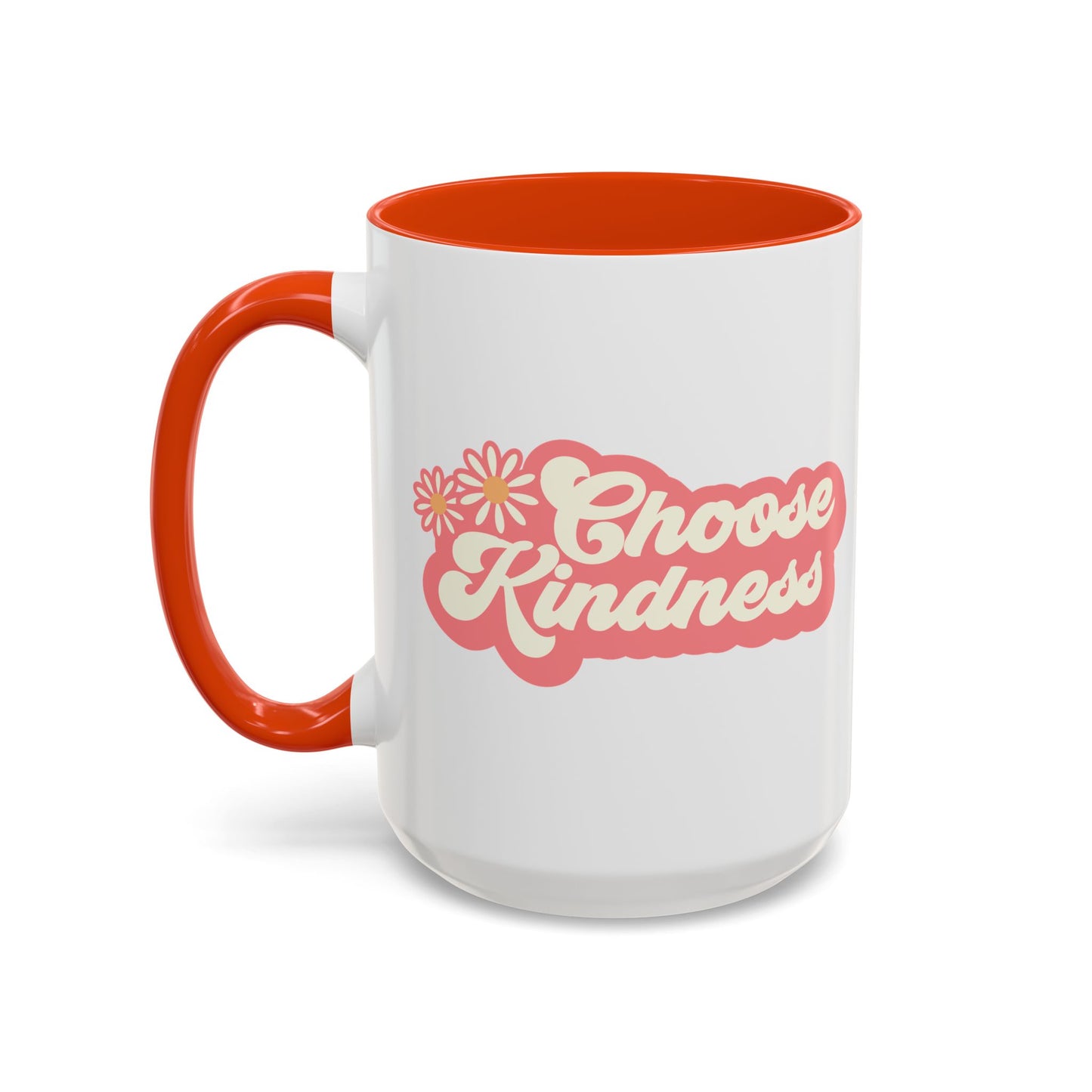 Choose Kindness Retro Accent Mug (11oz/15oz)