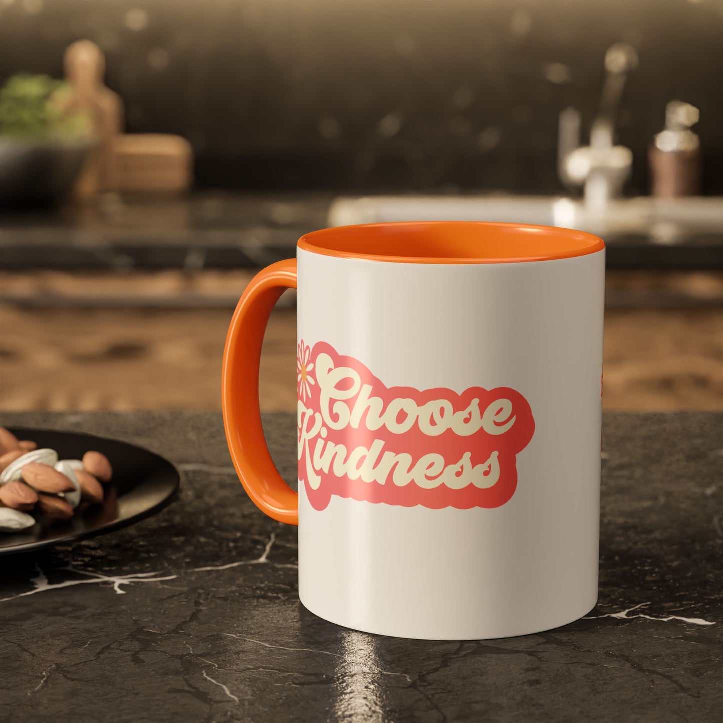 Choose Kindness Retro Accent Mug (11oz/15oz)