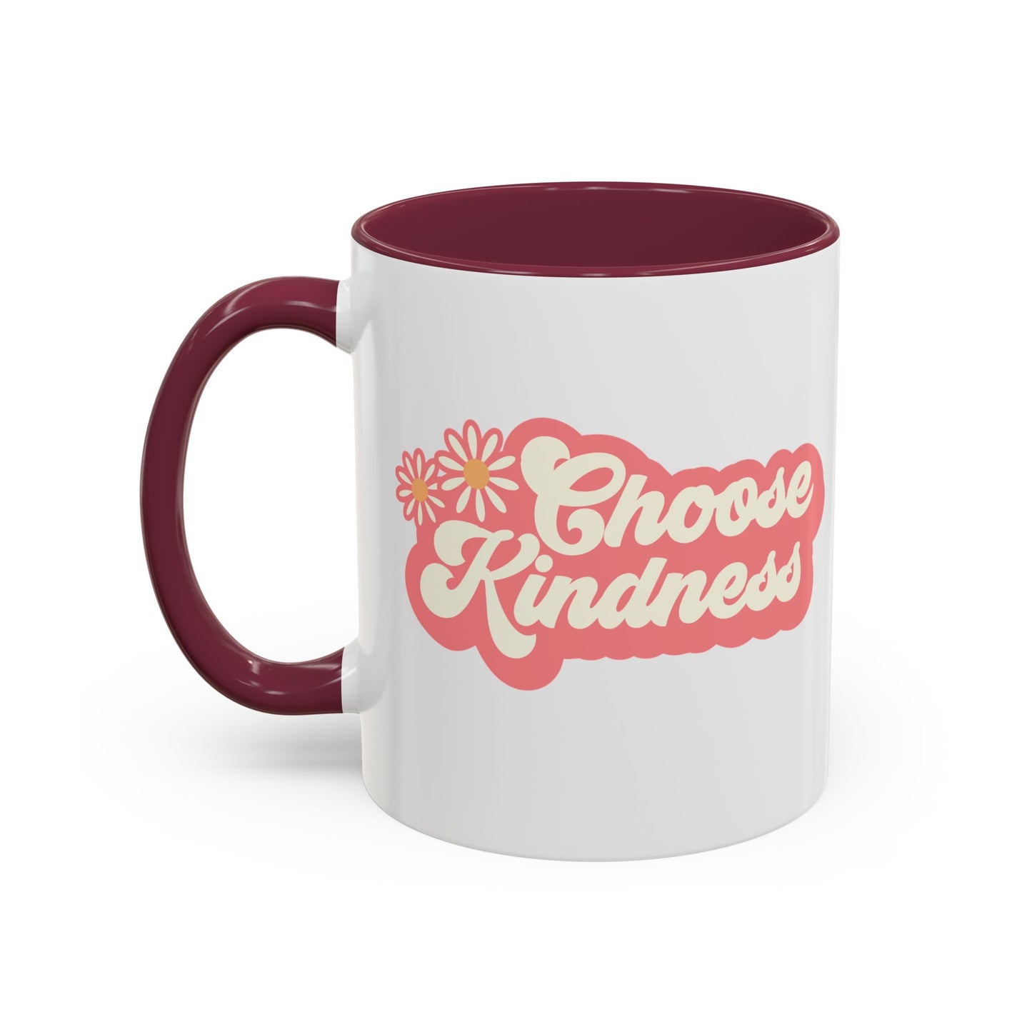 Choose Kindness Retro Accent Mug (11oz/15oz)