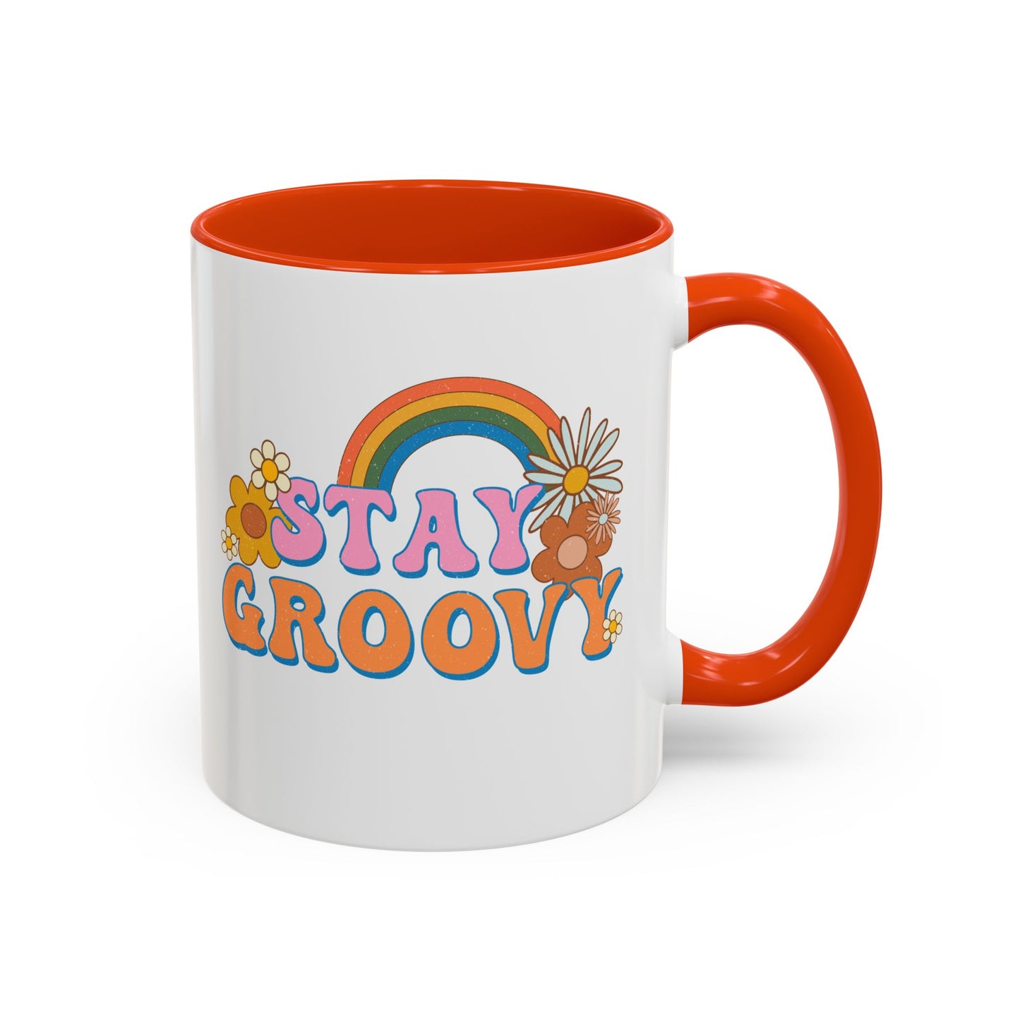 Stay Groovy Coffee Mug – Accent (11/15oz, 9 Colors)