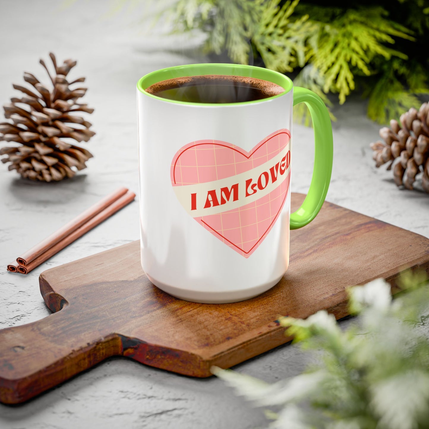I Am Loved Heart – Accent Mug (11oz/15oz)