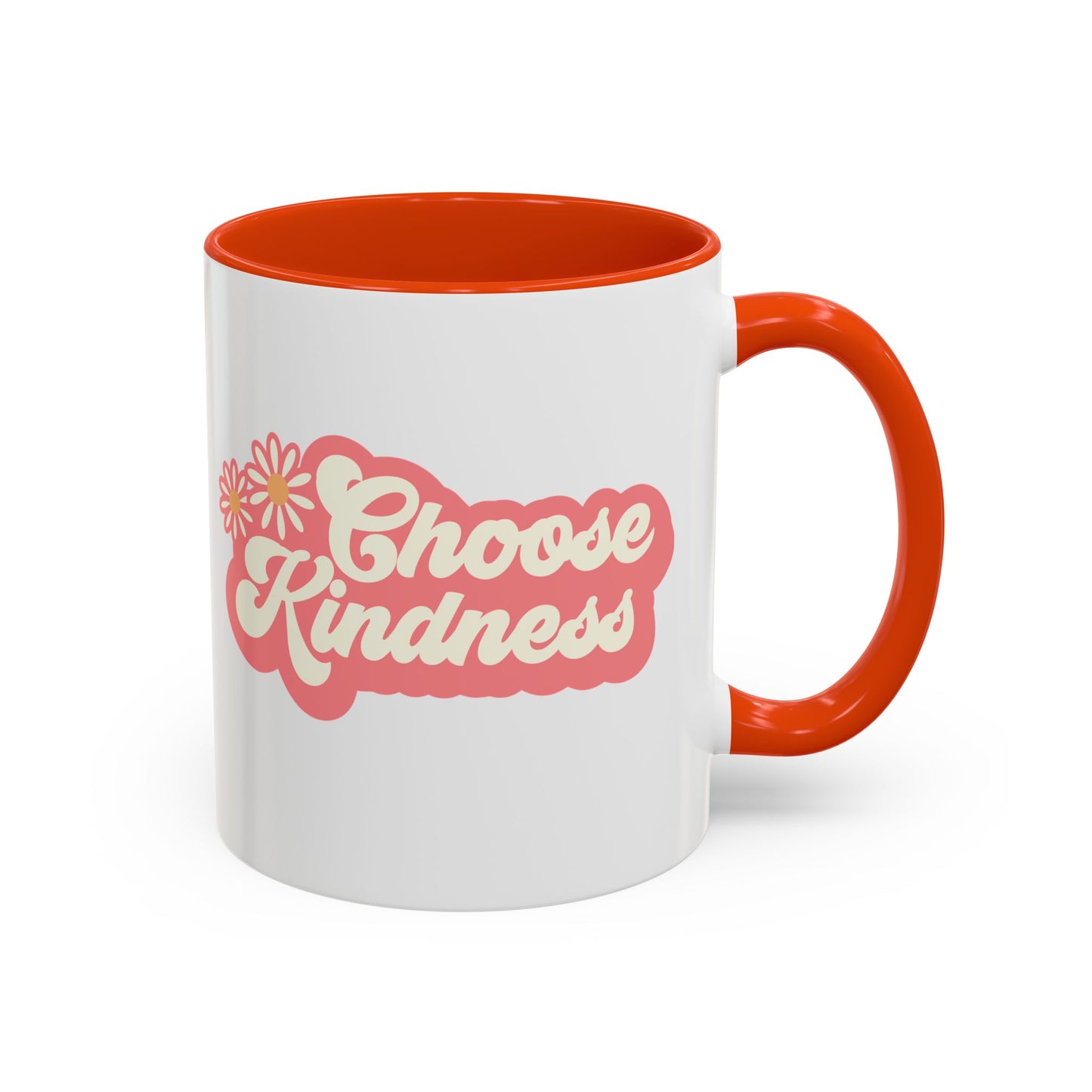 Choose Kindness Retro Accent Mug (11oz/15oz)