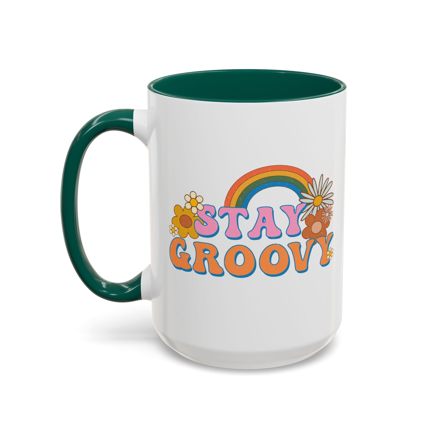 Stay Groovy Coffee Mug – Accent (11/15oz, 9 Colors)