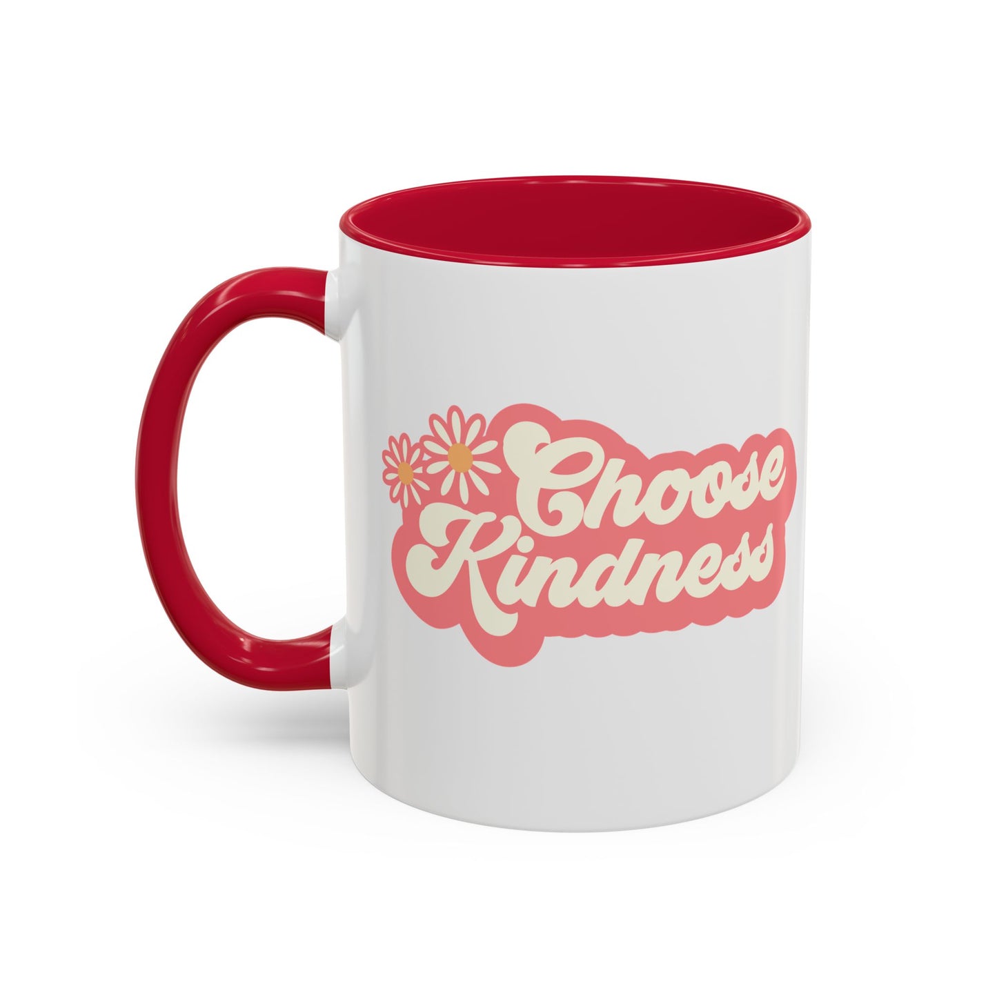 Choose Kindness Retro Accent Mug (11oz/15oz)