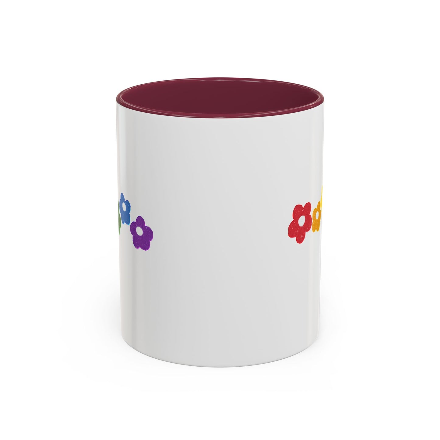 Rainbow Flower Arc Ceramic Mug – 11oz, 15oz, 20oz