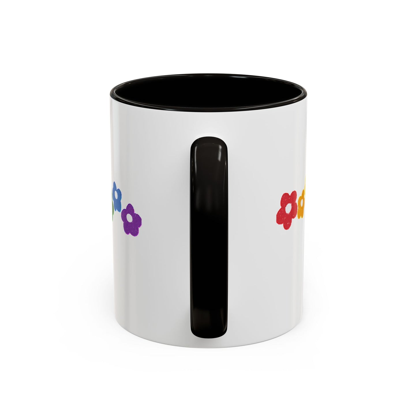 Rainbow Flower Arc Ceramic Mug – 11oz, 15oz, 20oz