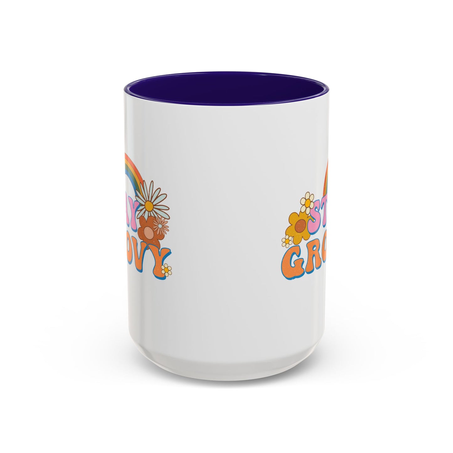 Stay Groovy Coffee Mug – Accent (11/15oz, 9 Colors)