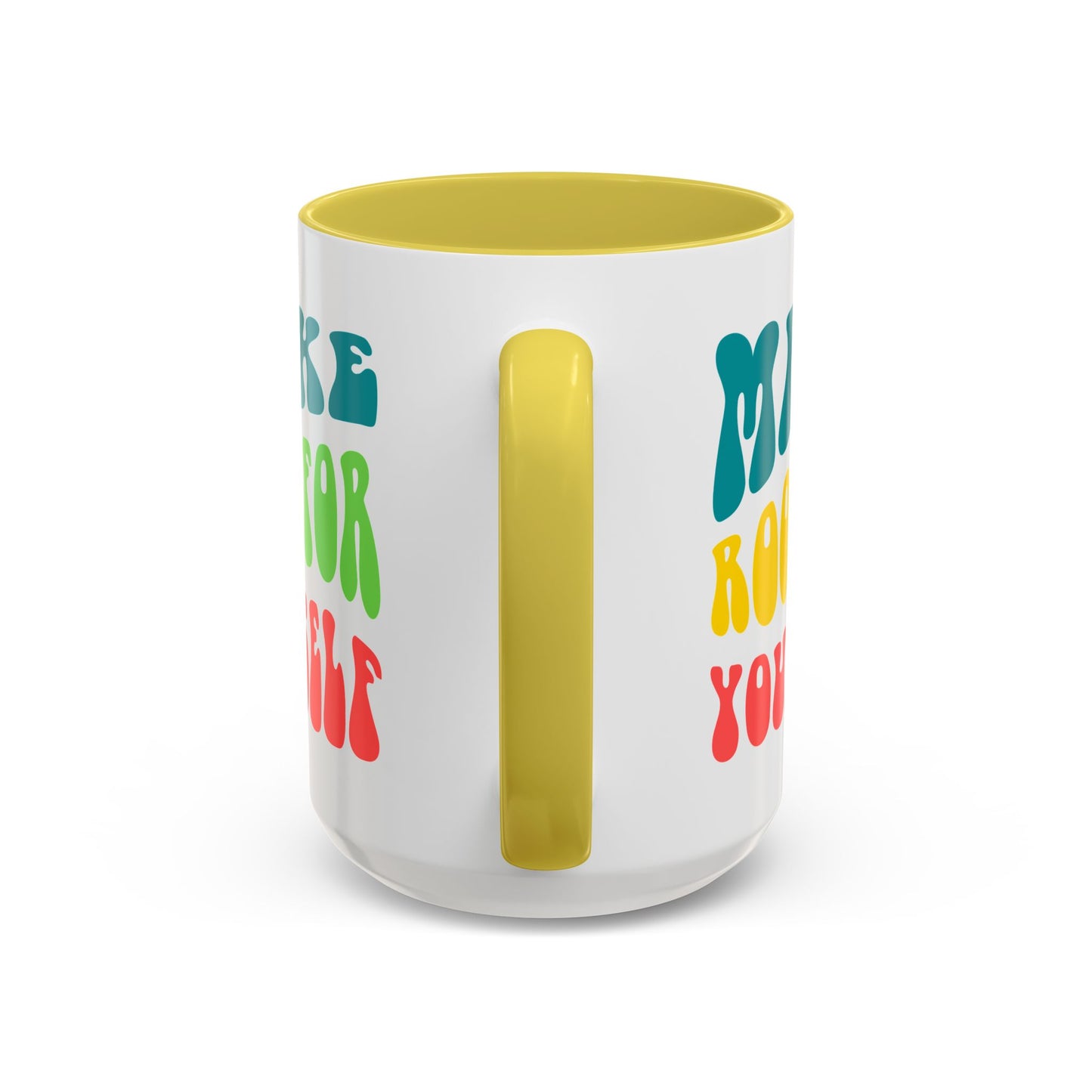 Make Room For Yourself – Retro Affirmation Accent Mug (11oz/15oz)