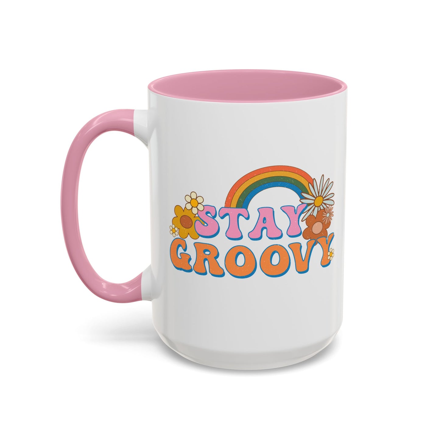 Stay Groovy Coffee Mug – Accent (11/15oz, 9 Colors)
