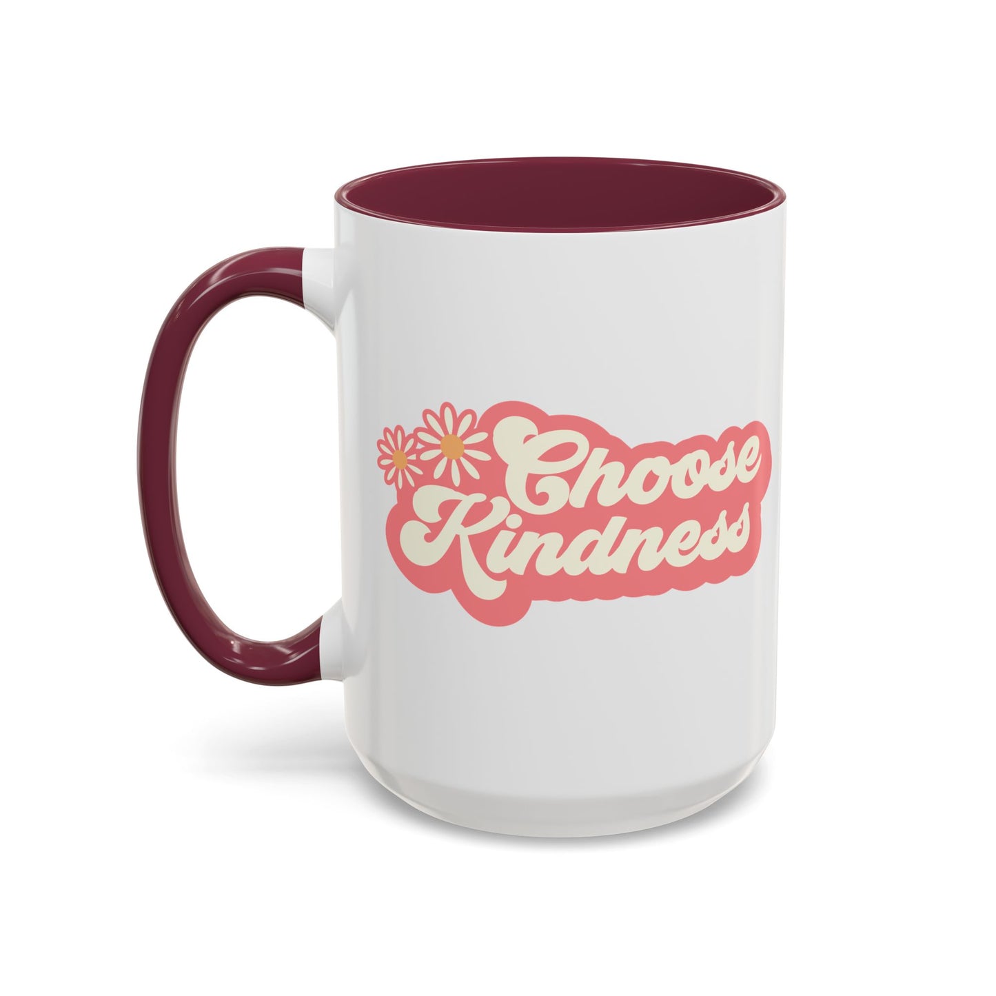 Choose Kindness Retro Accent Mug (11oz/15oz)