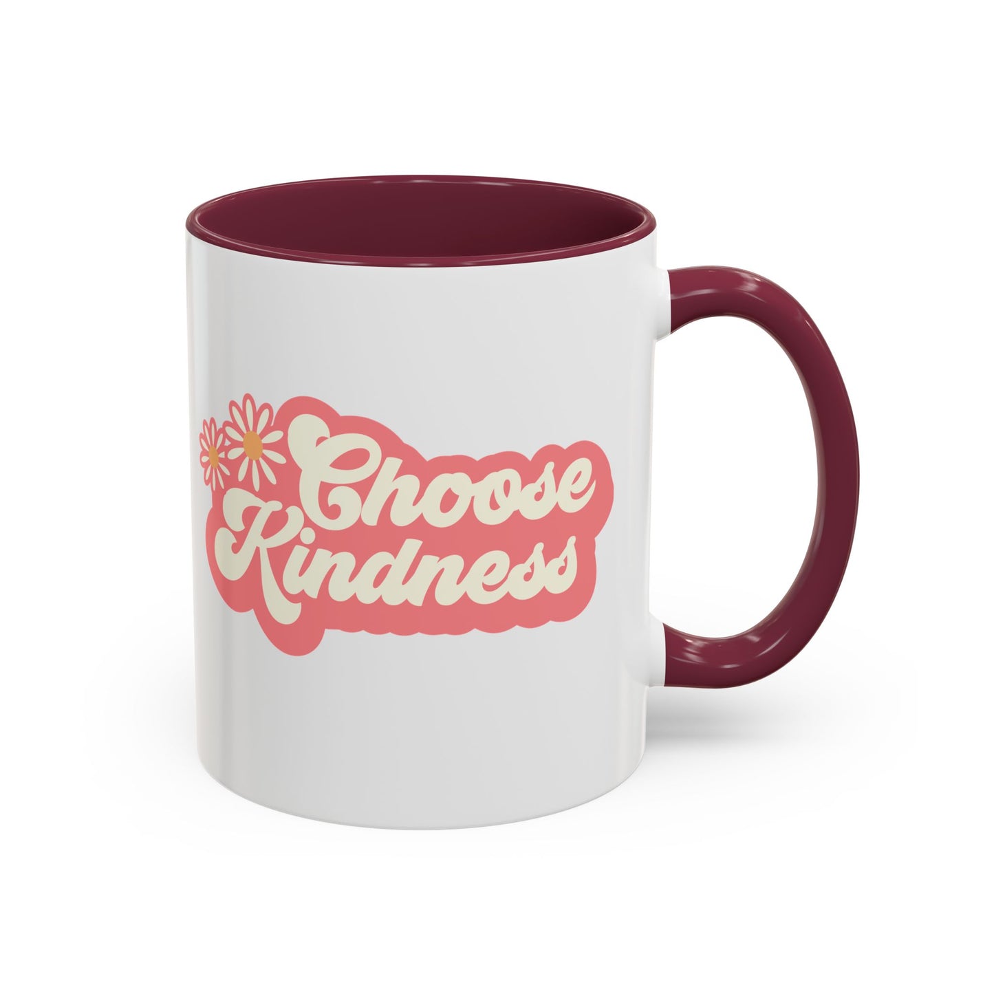 Choose Kindness Retro Accent Mug (11oz/15oz)