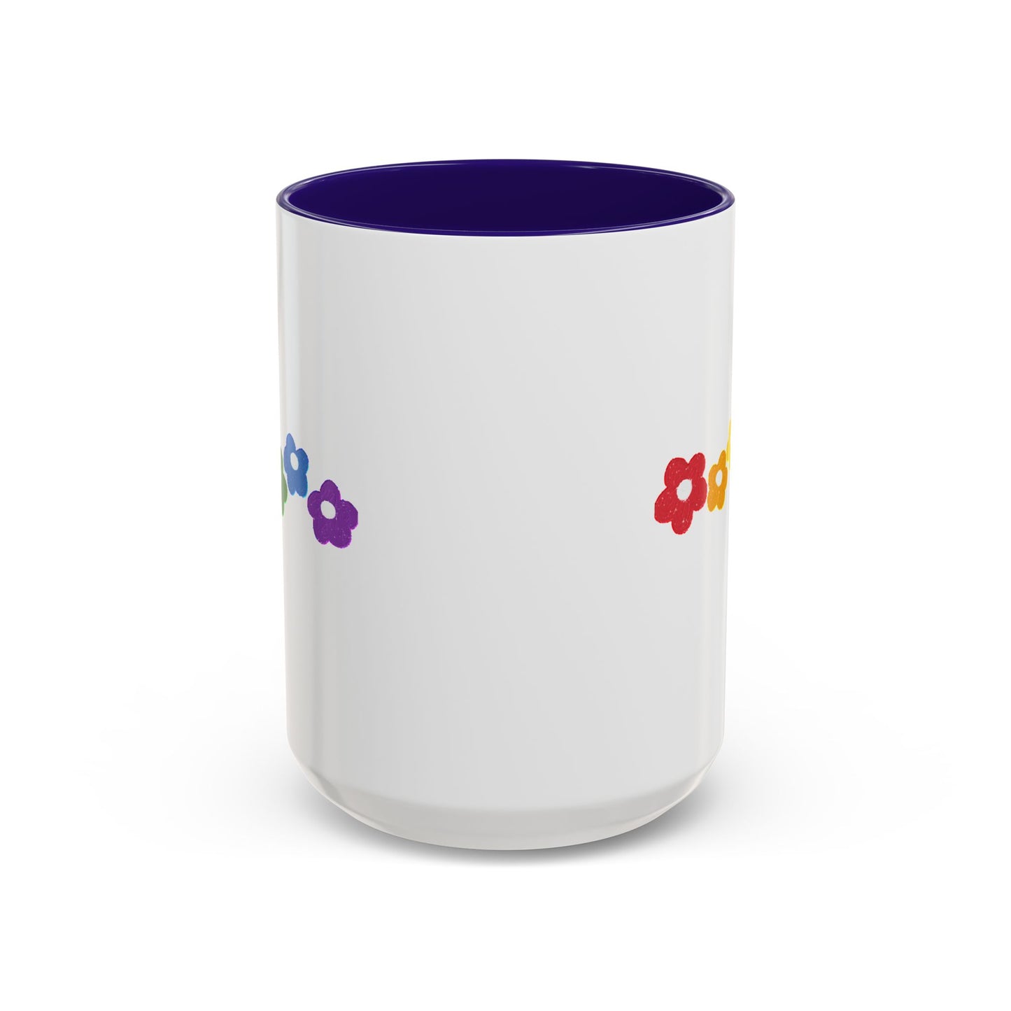 Rainbow Flower Arc Ceramic Mug – 11oz, 15oz, 20oz