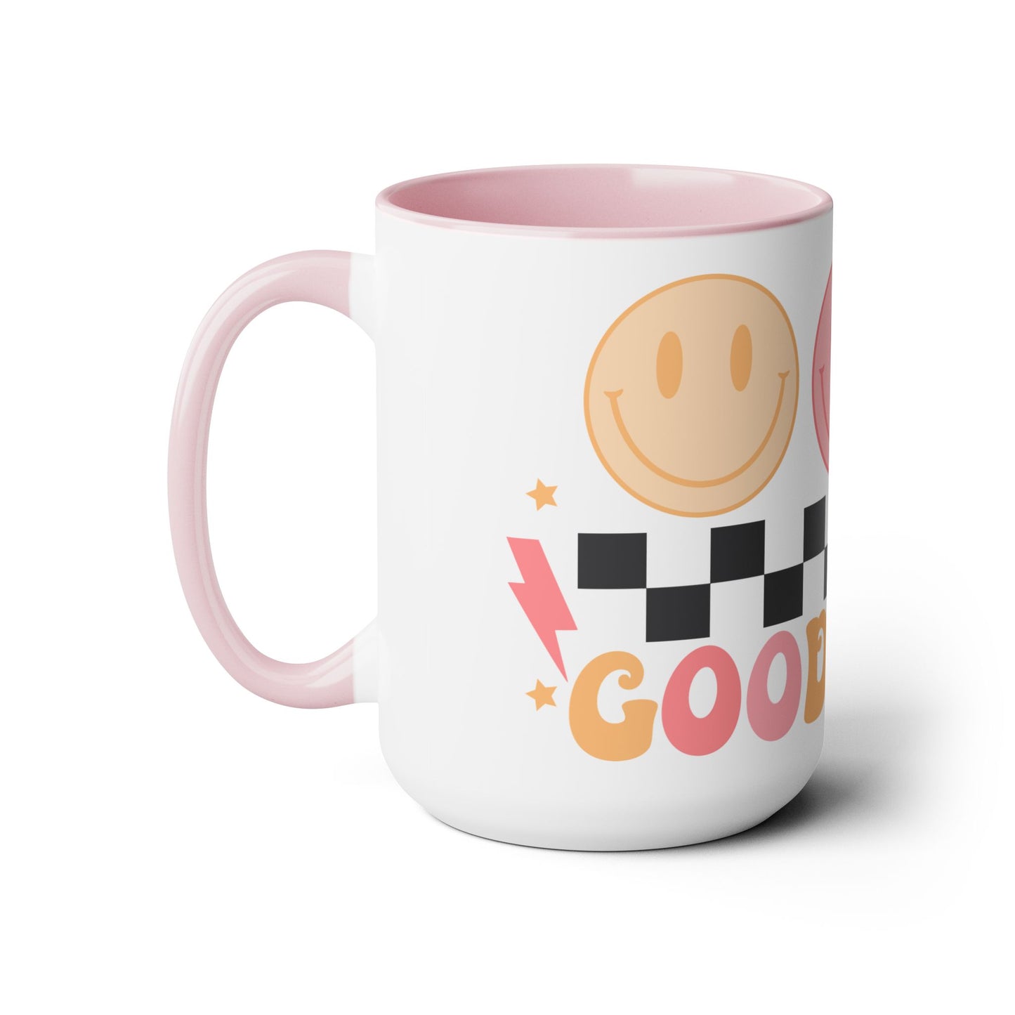 Good Vibes Only Coffee Mug - 70s Psychedelic Retro | 15oz Accent