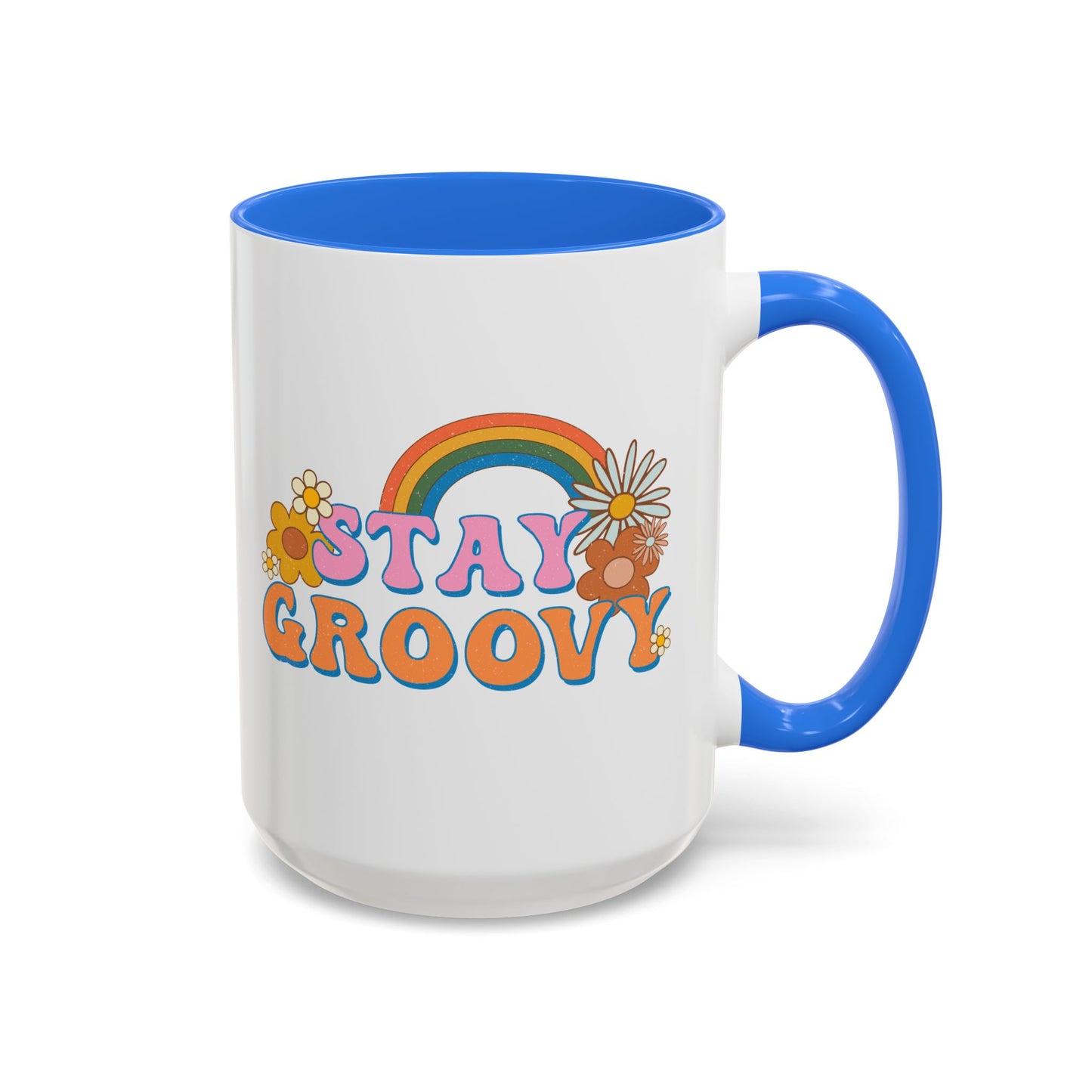 Stay Groovy Coffee Mug – Accent (11/15oz, 9 Colors)