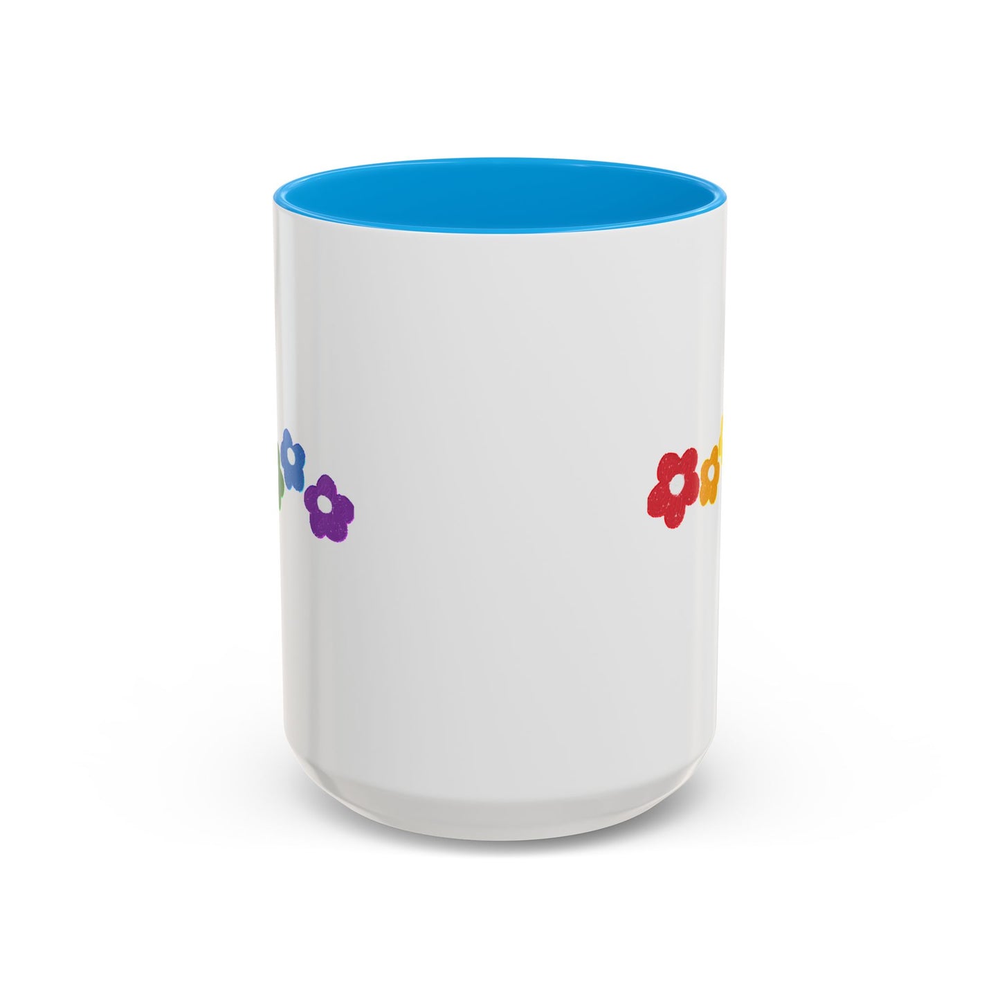 Rainbow Flower Arc Ceramic Mug – 11oz, 15oz, 20oz