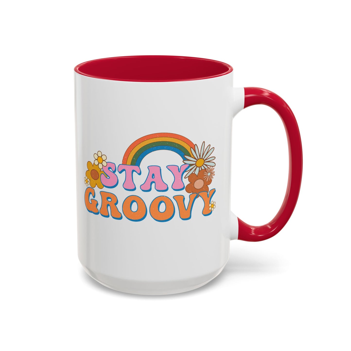 Stay Groovy Coffee Mug – Accent (11/15oz, 9 Colors)