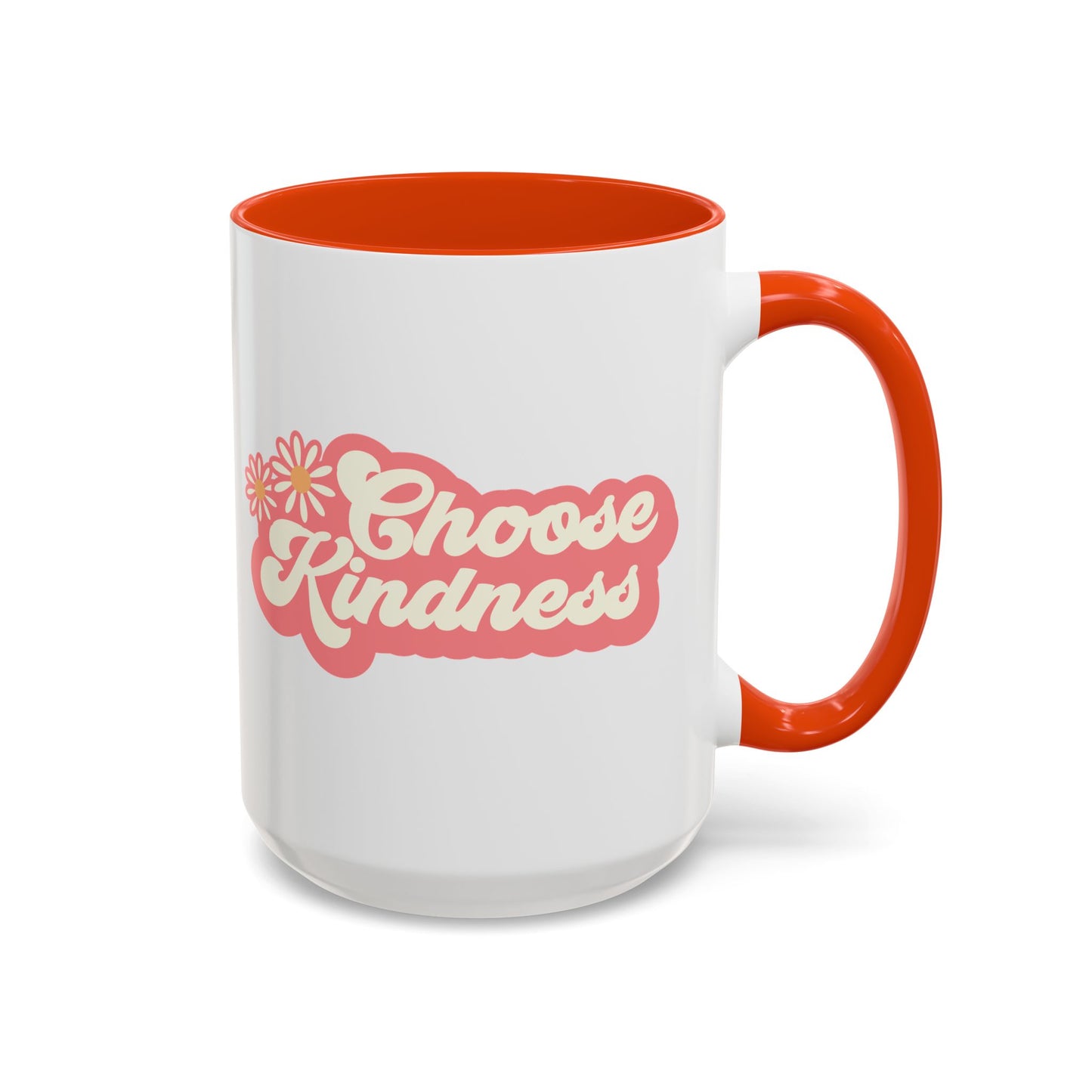 Choose Kindness Retro Accent Mug (11oz/15oz)