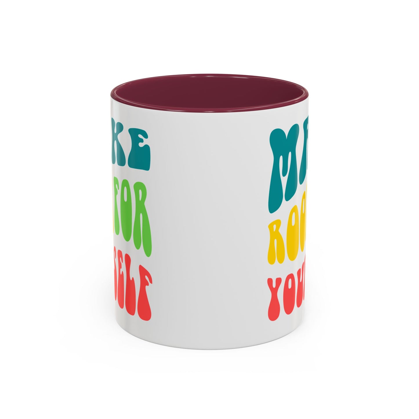 Make Room For Yourself – Retro Affirmation Accent Mug (11oz/15oz)