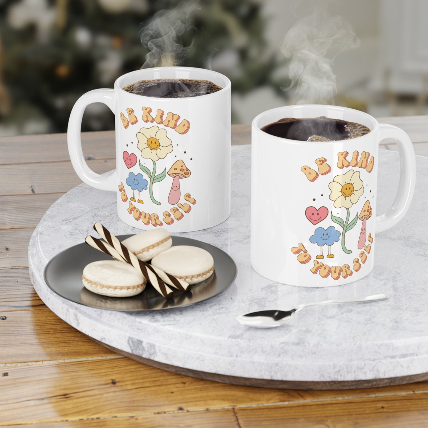Be Kind to Yourself Affirmation Mug – White (11oz, 15oz, 20oz)