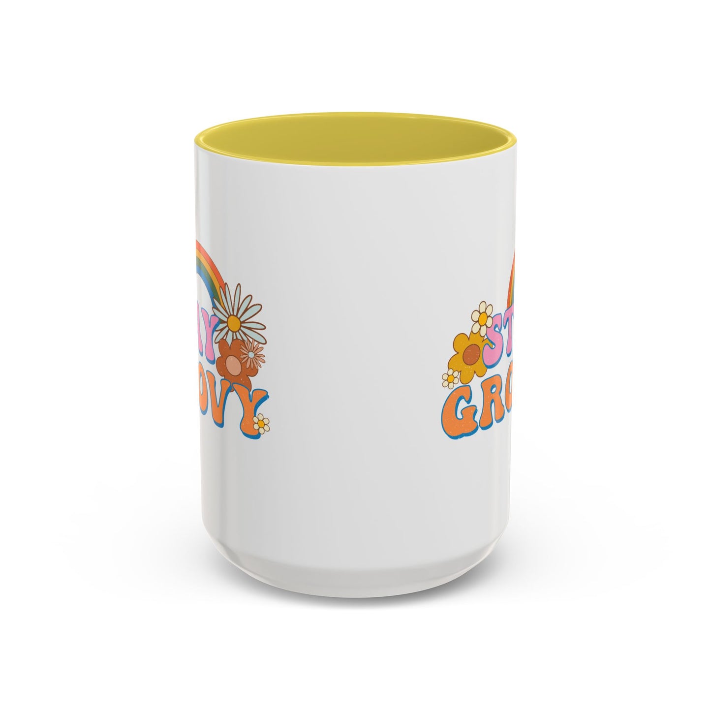 Stay Groovy Coffee Mug – Accent (11/15oz, 9 Colors)