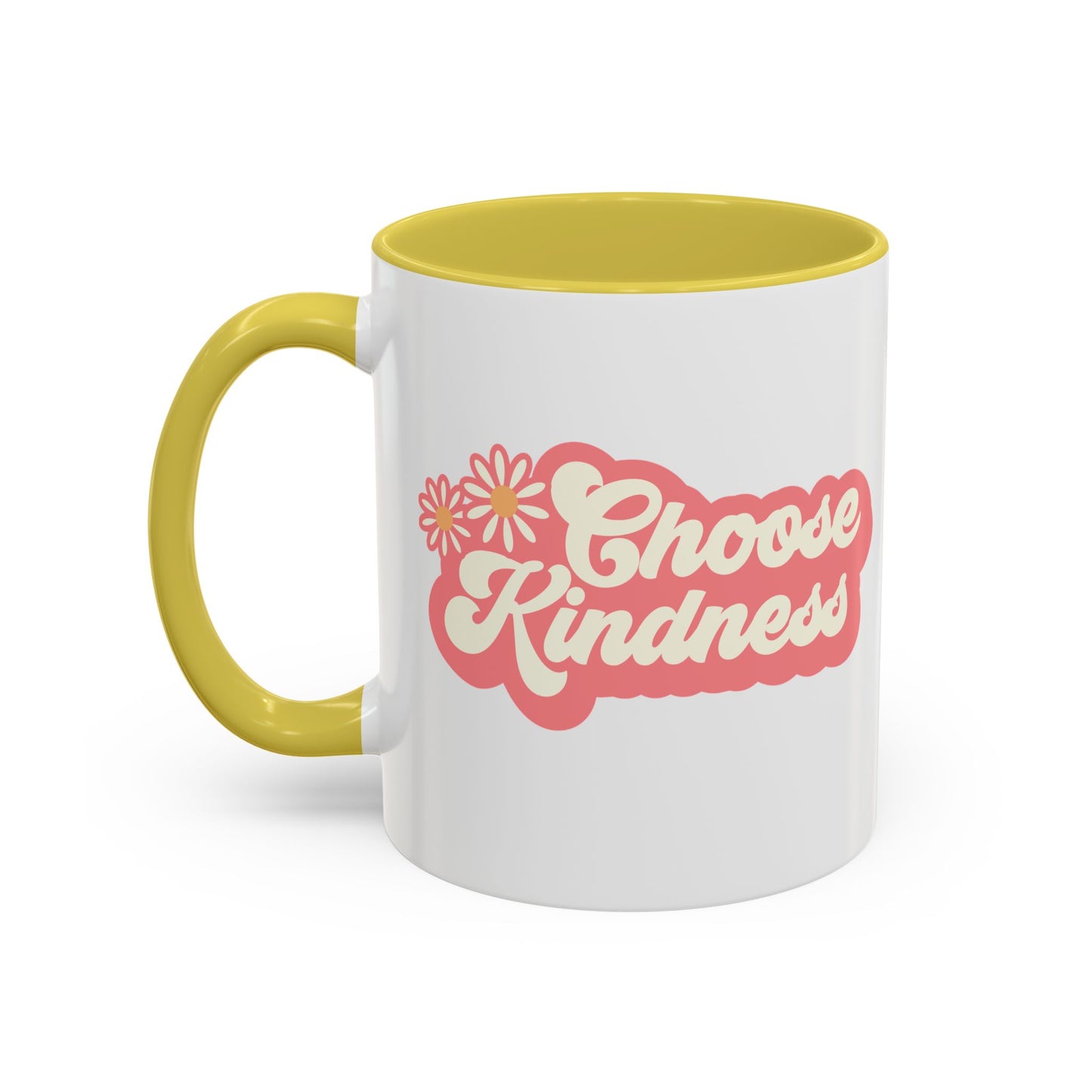 Choose Kindness Retro Accent Mug (11oz/15oz)