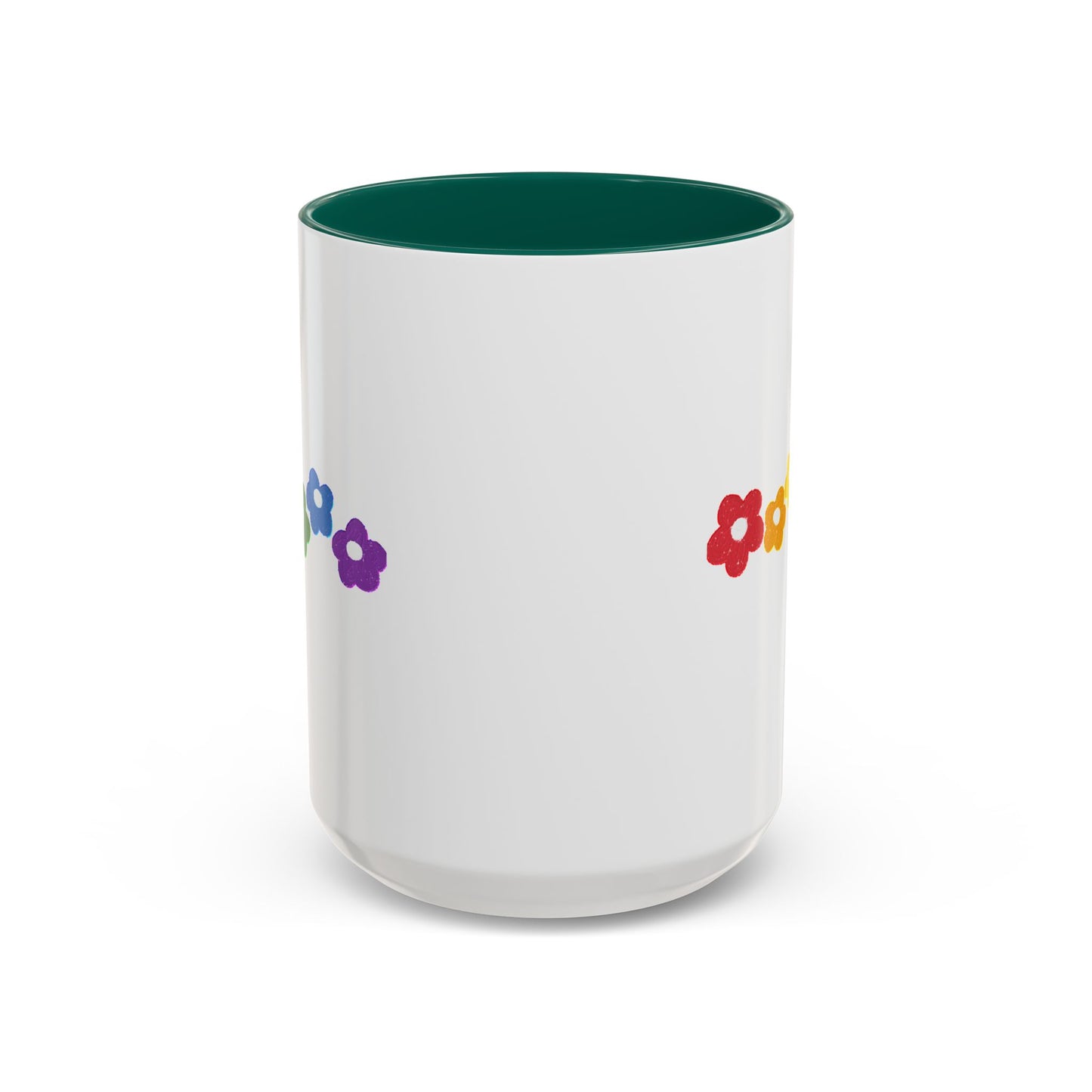 Rainbow Flower Arc Ceramic Mug – 11oz, 15oz, 20oz