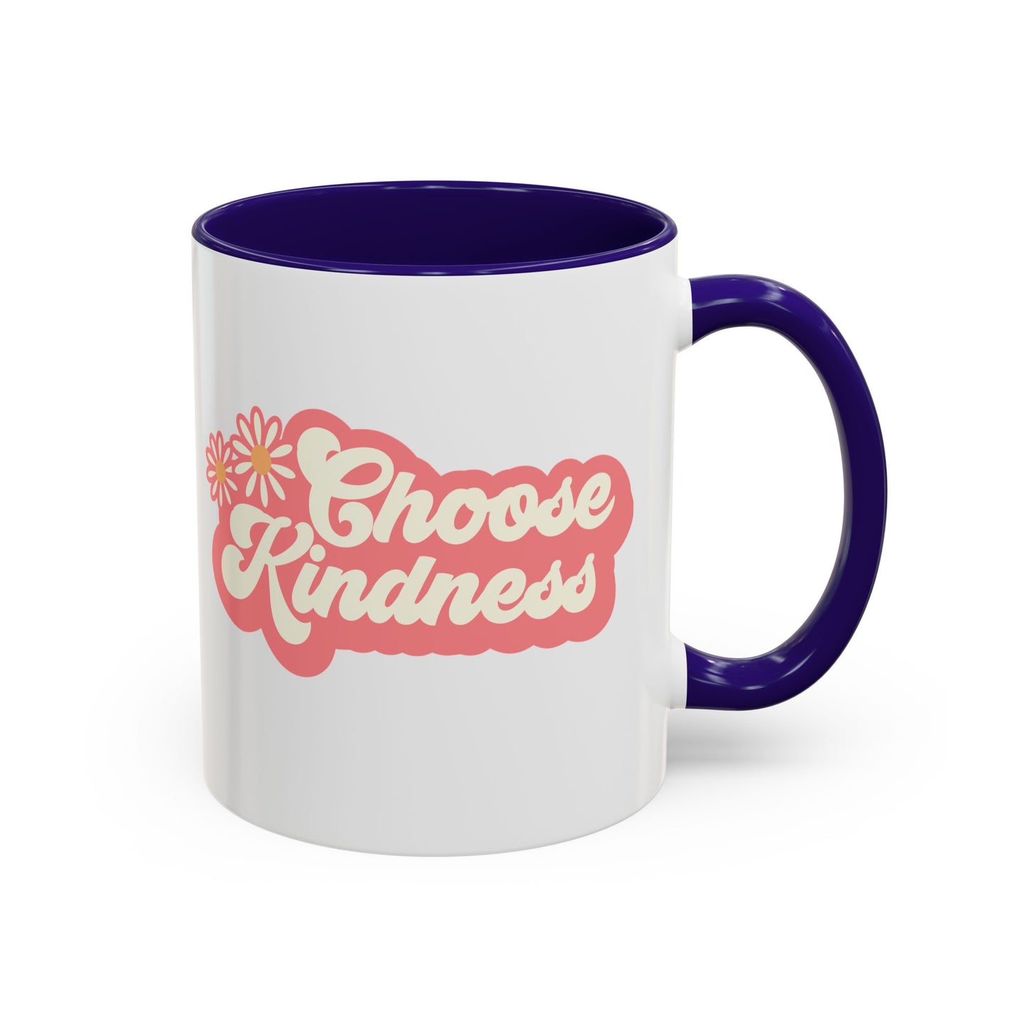 Choose Kindness Retro Accent Mug (11oz/15oz)