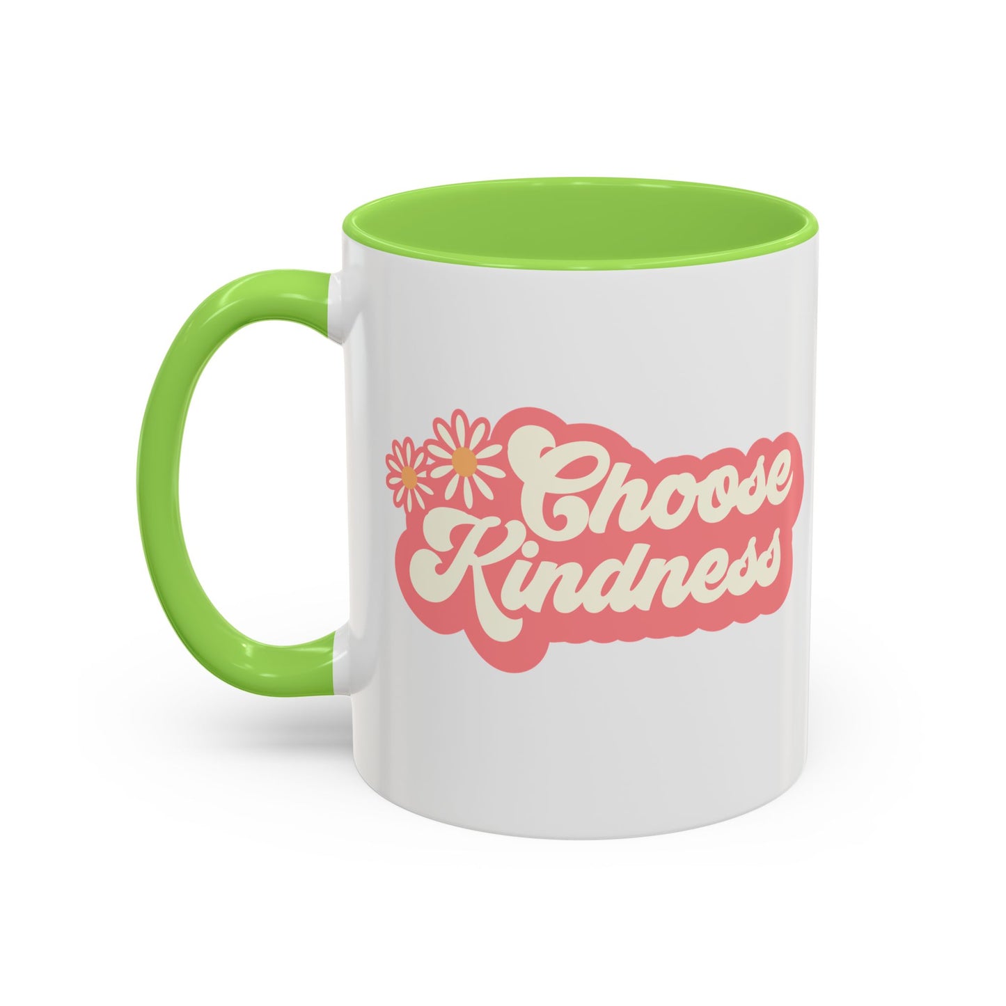 Choose Kindness Retro Accent Mug (11oz/15oz)