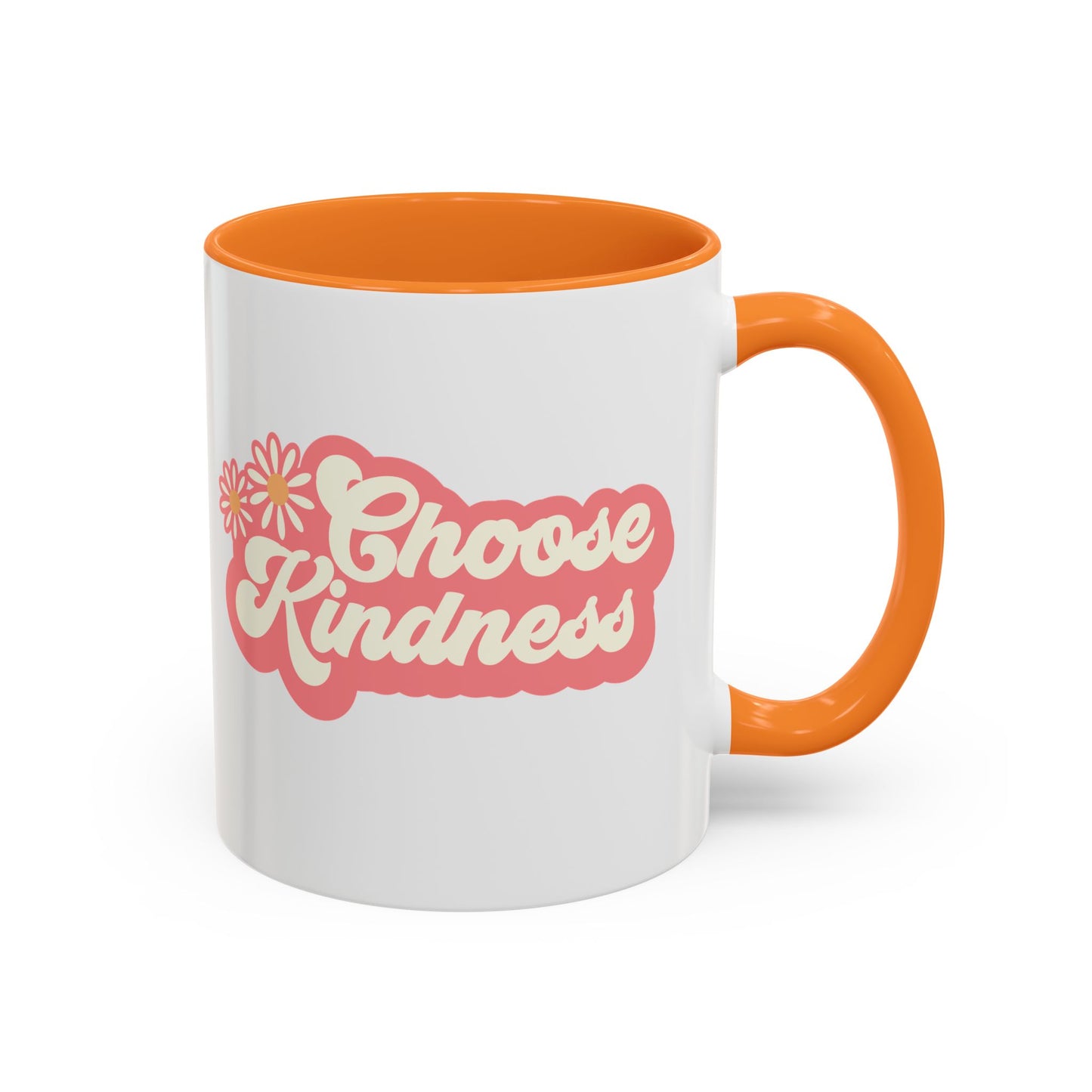 Choose Kindness Retro Accent Mug (11oz/15oz)