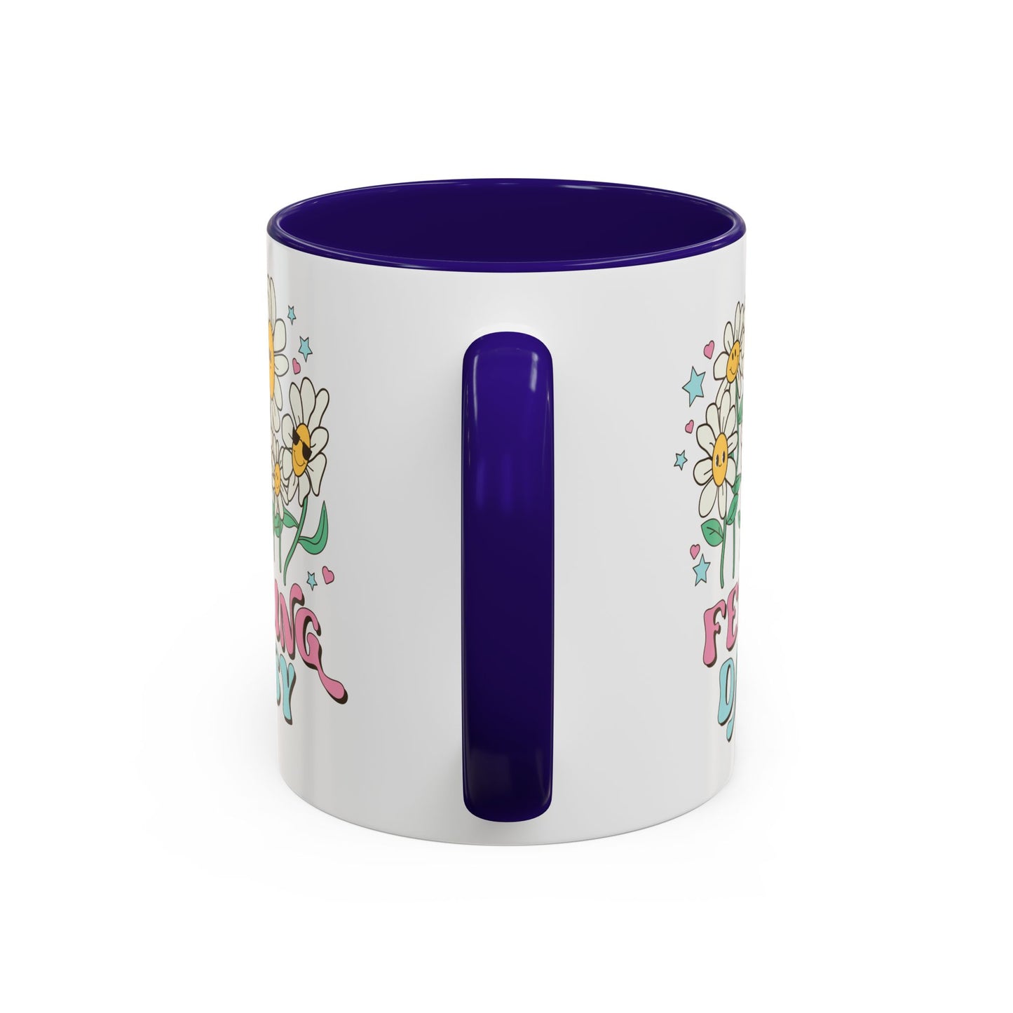Feeling Daisy – Groovy Floral Accent Mug (11oz/15oz)