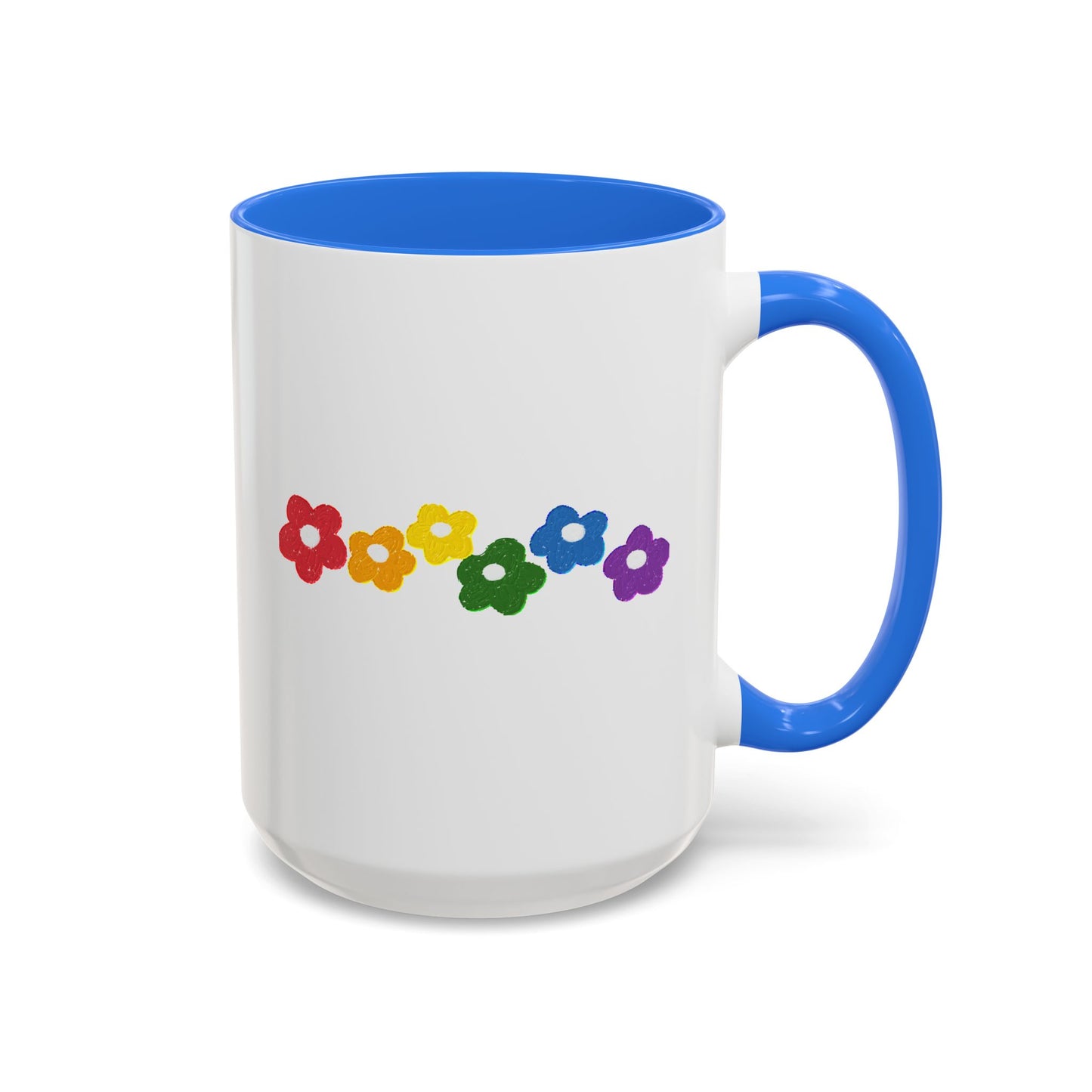 Rainbow Flower Arc Ceramic Mug – 11oz, 15oz, 20oz