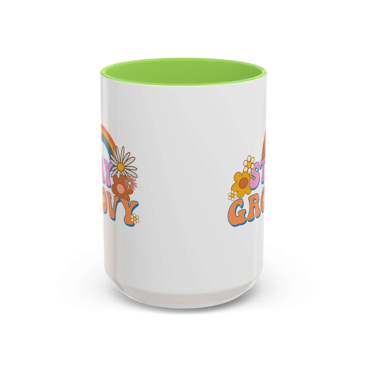 Stay Groovy Coffee Mug – Accent (11/15oz, 9 Colors)