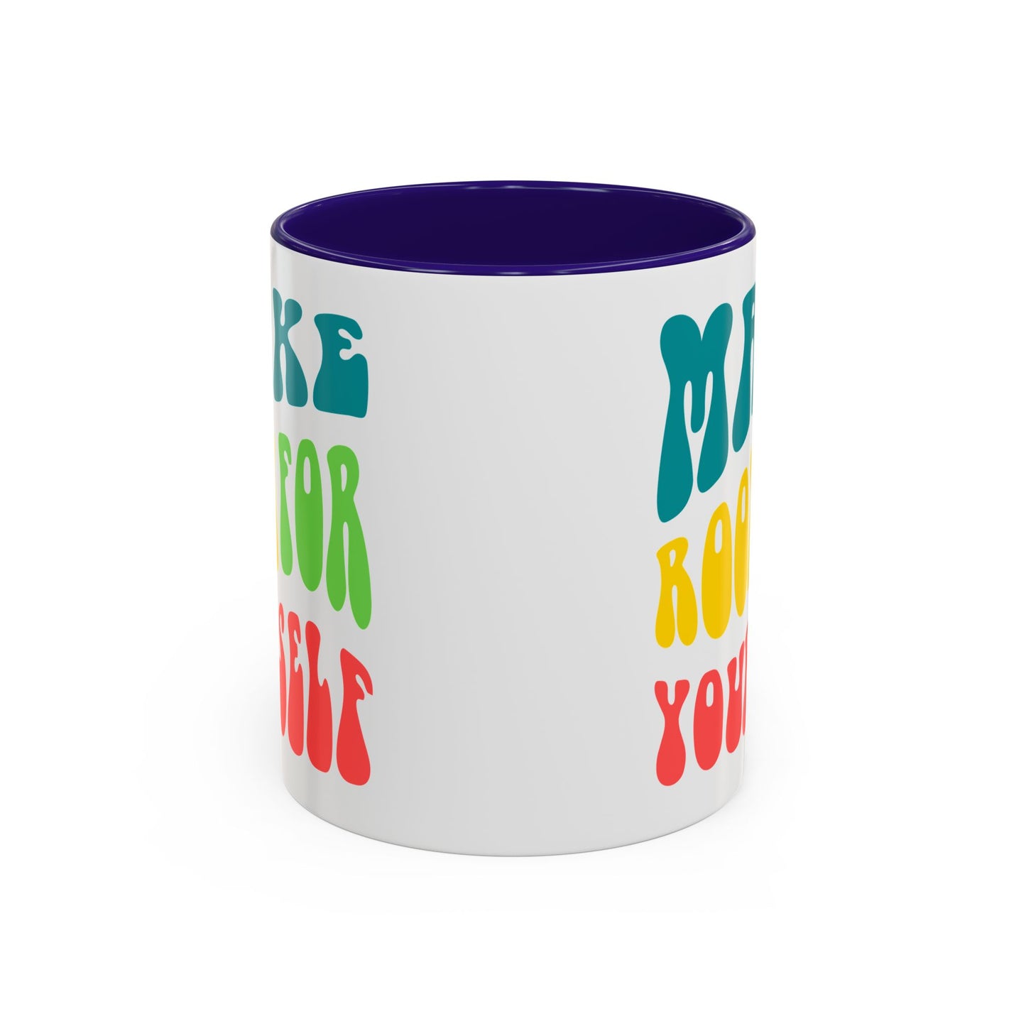 Make Room For Yourself – Retro Affirmation Accent Mug (11oz/15oz)