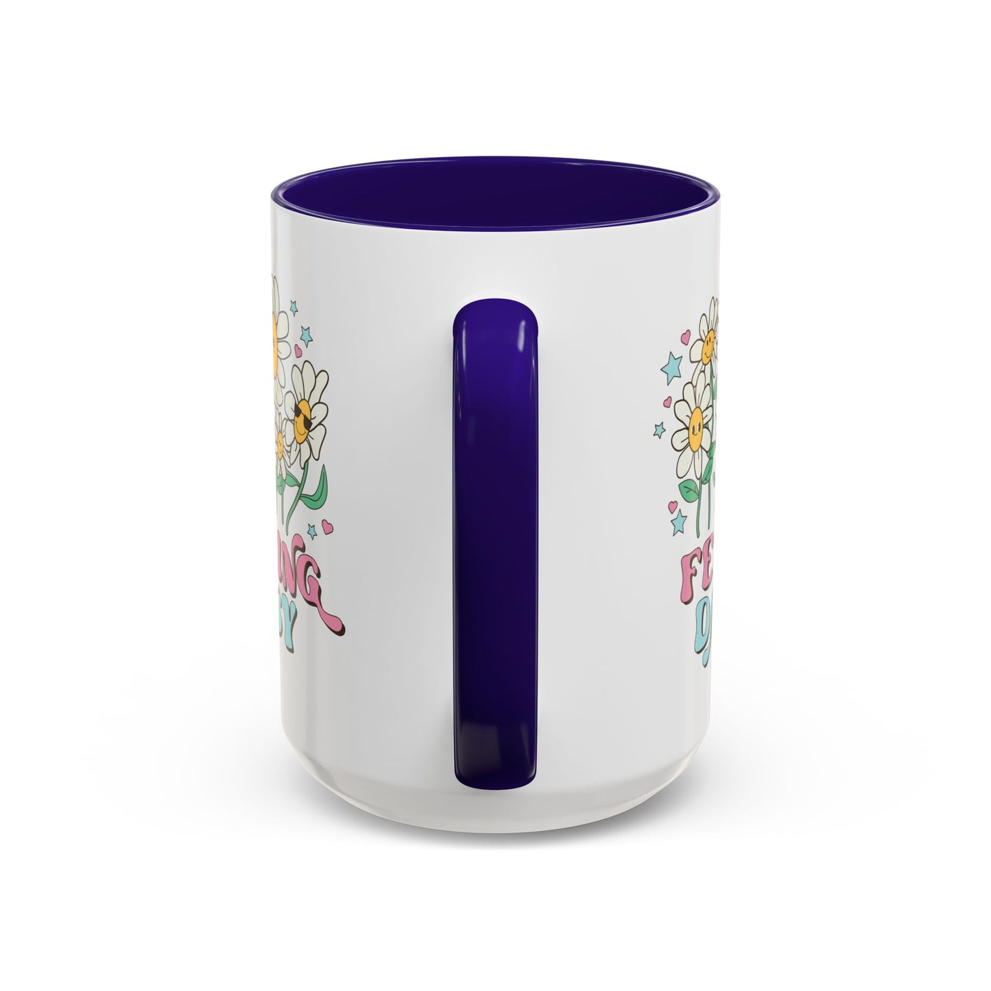 Feeling Daisy – Groovy Floral Accent Mug (11oz/15oz)