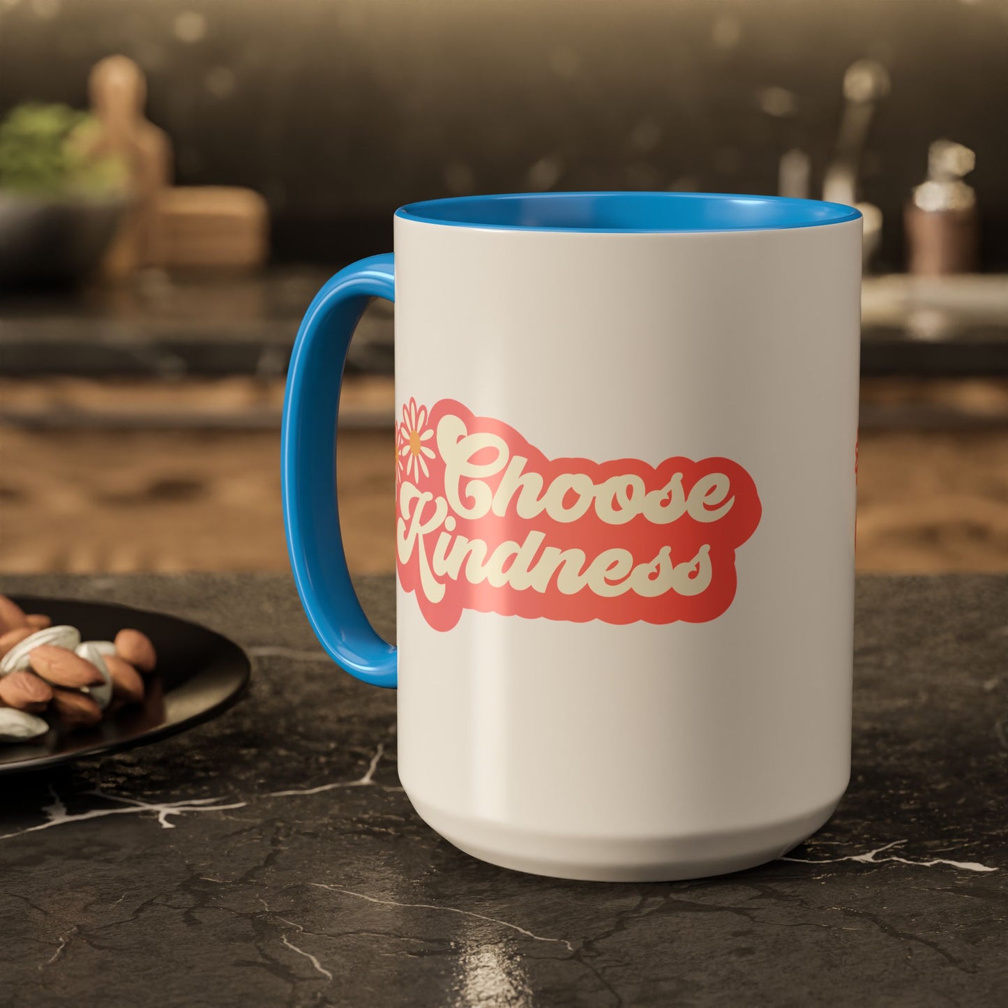 Choose Kindness Retro Accent Mug (11oz/15oz)