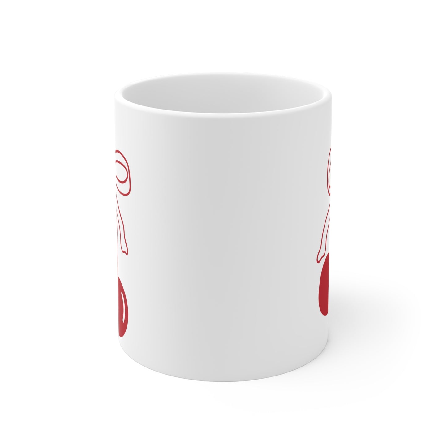 555 Angel Number Cherries Coffee Mug – Coquette Bow Kawaii | 11oz 15oz 20oz White Ceramic