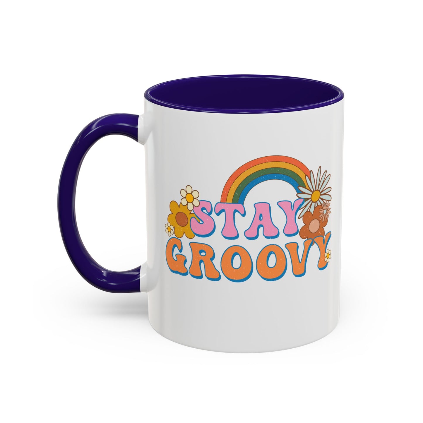 Stay Groovy Coffee Mug – Accent (11/15oz, 9 Colors)